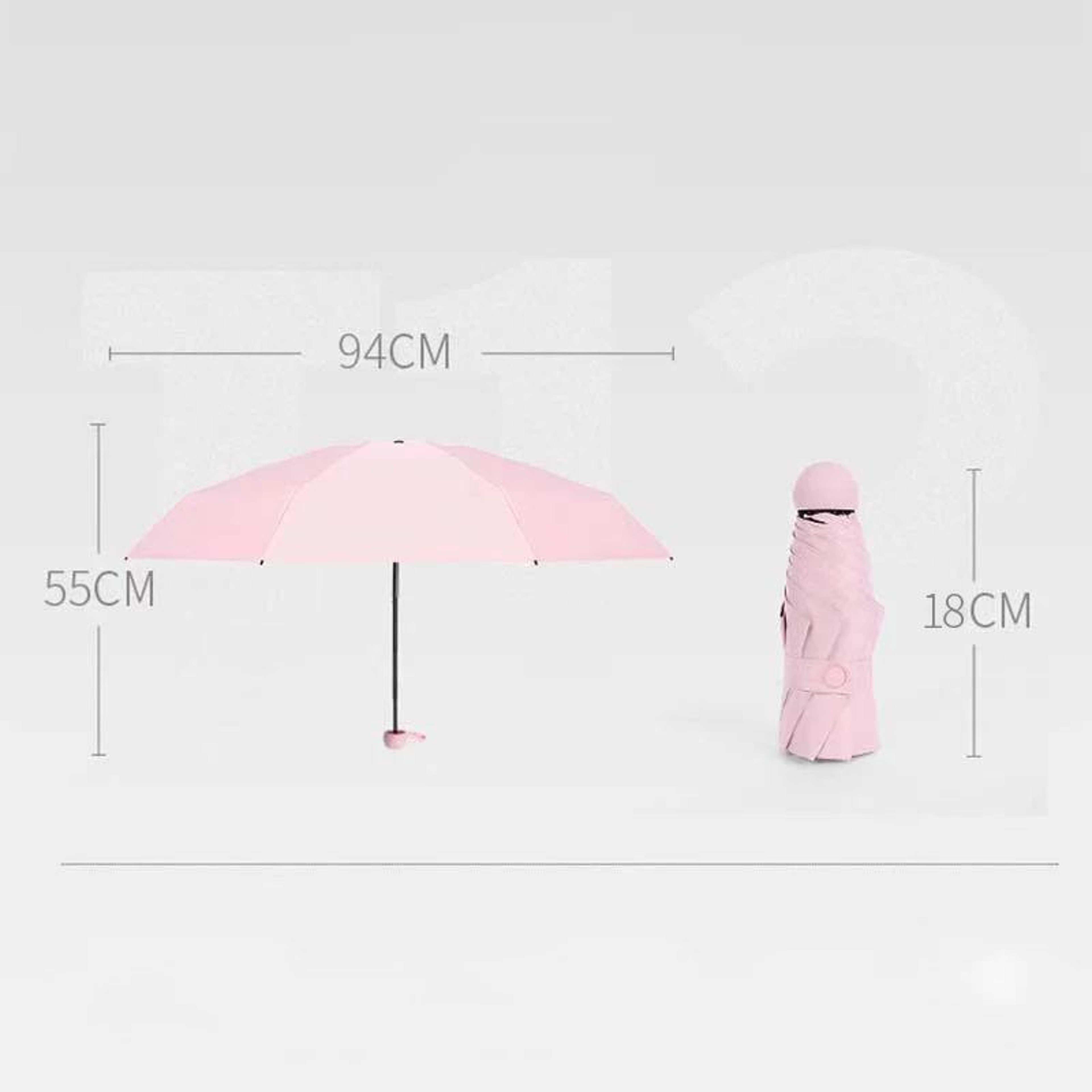 Capsule Mini Sun  Rain Umbrella  Mini Travel Umbrella With UV Block Coating Compact Folding Design 5