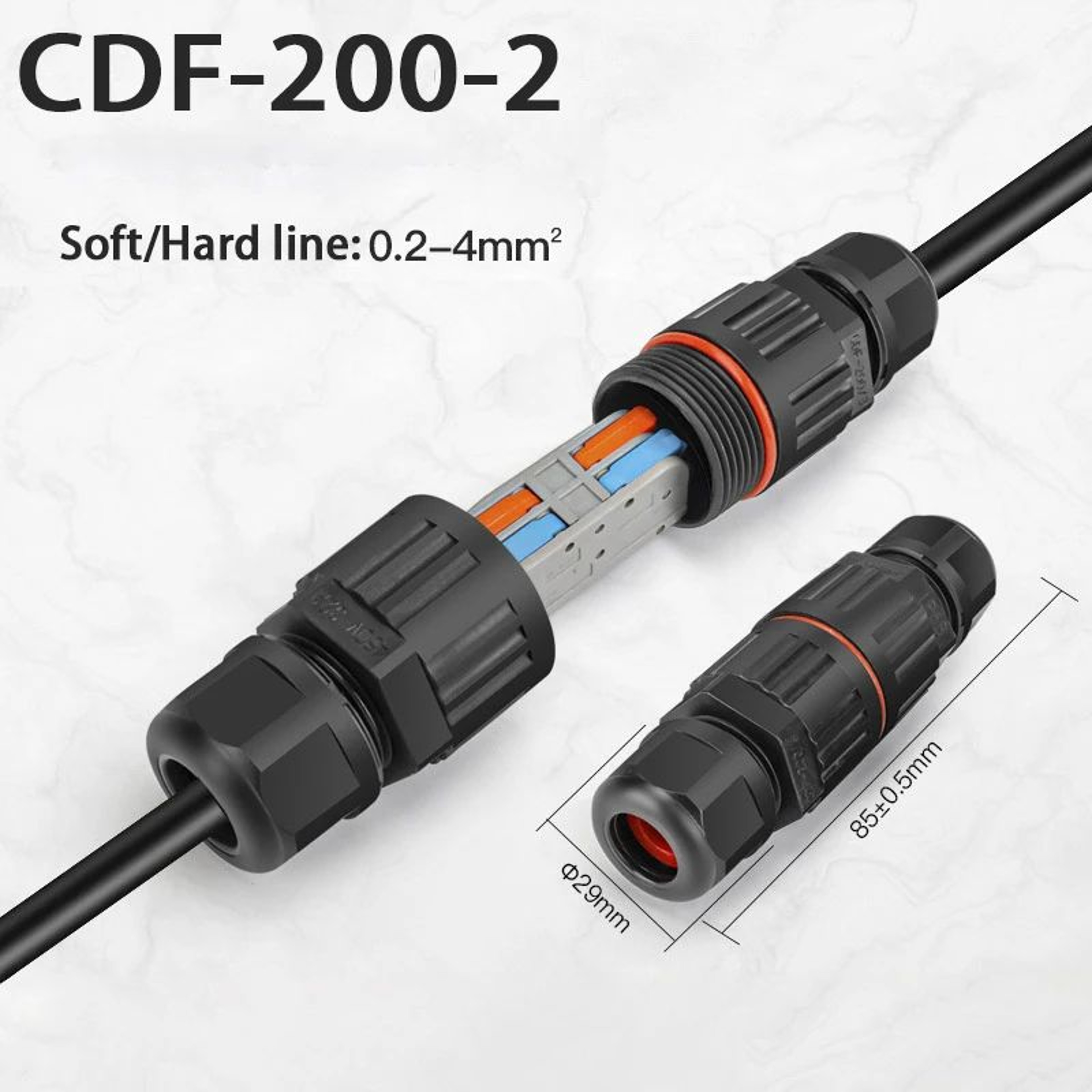 IP68 Waterproof Wire Connector 23 Pin Solderless QuickConnect For Outdoor LED Wiring 2