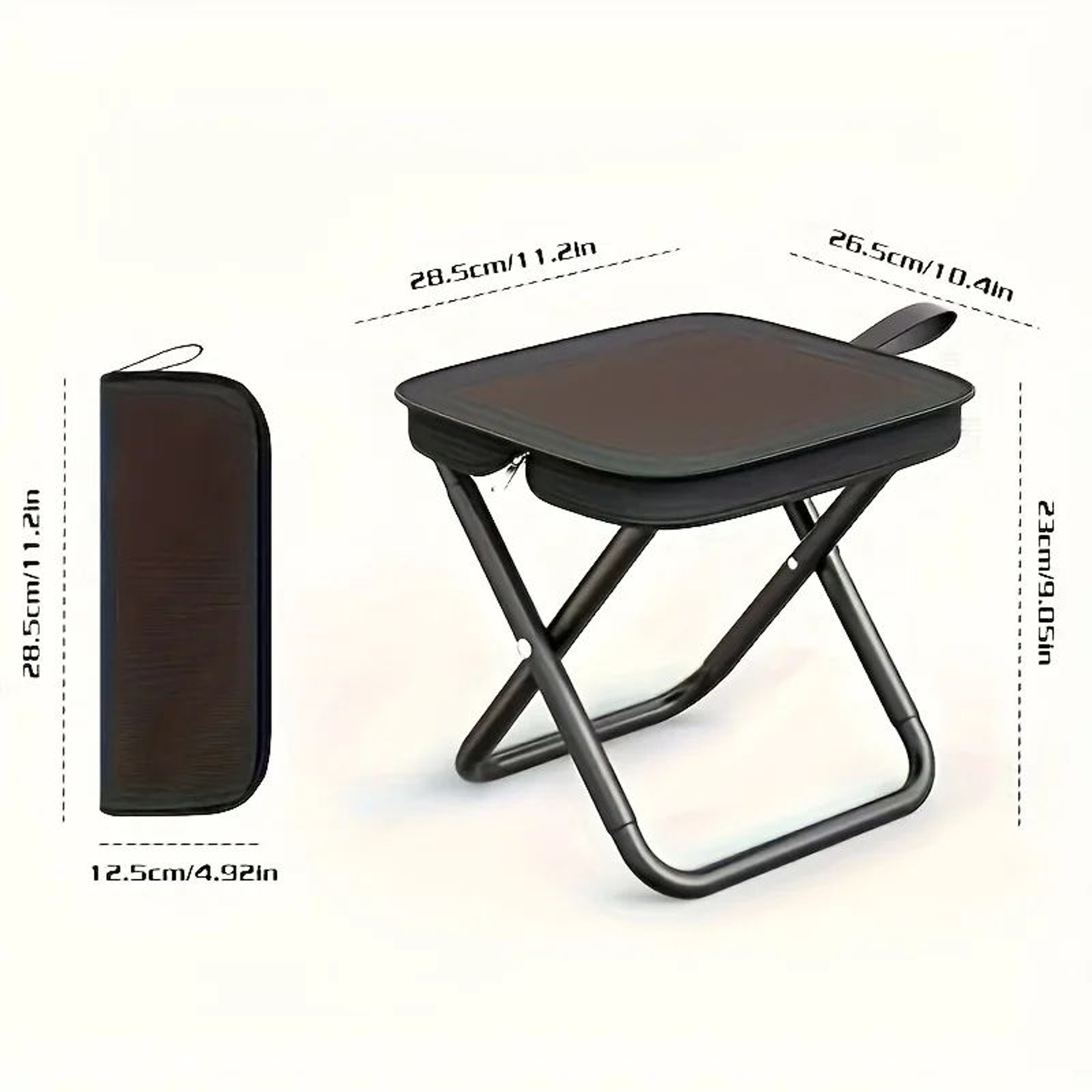 Ultralight Folding Camping Stool Chair  Compact Travel Seat For Fishing  Picnics 7