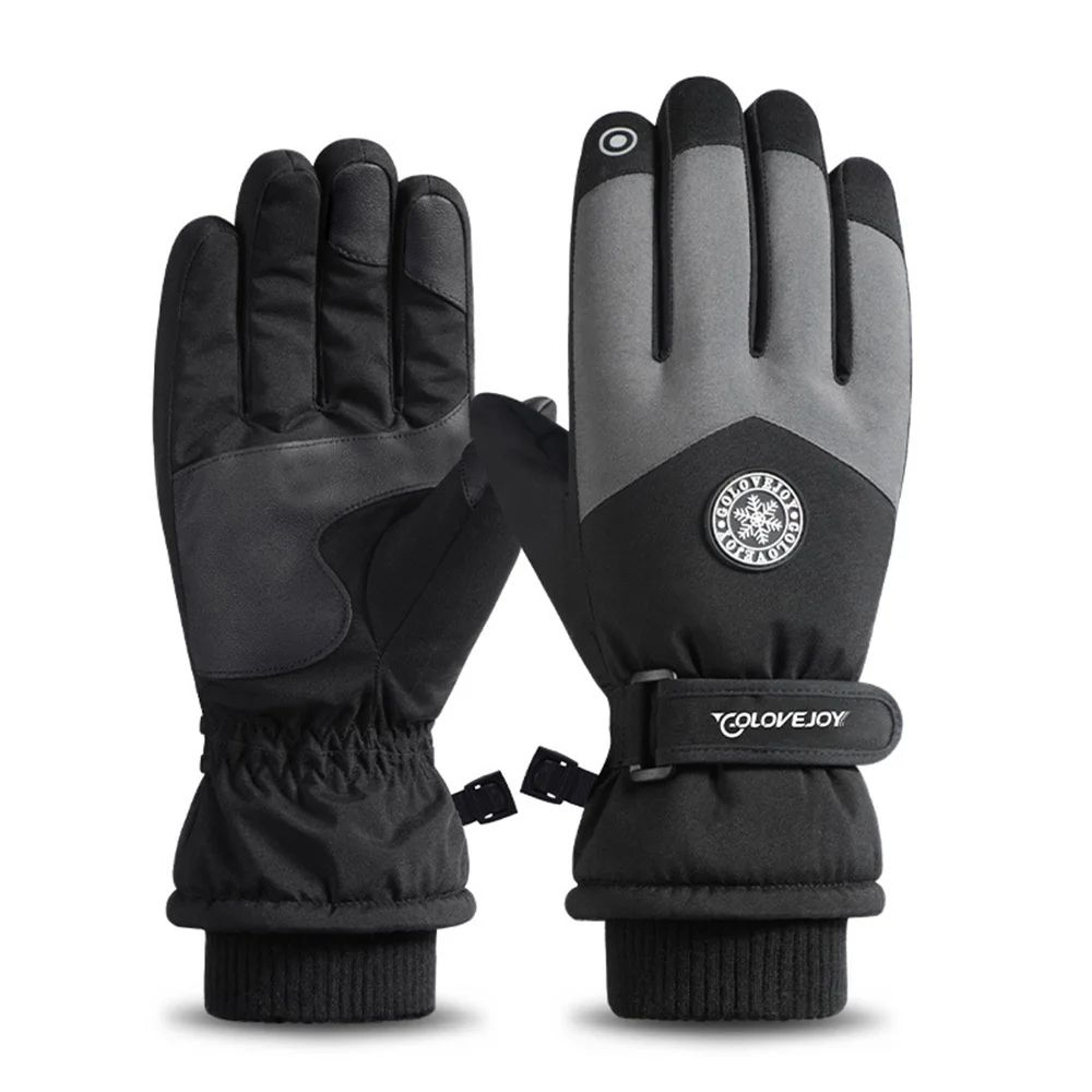 2025 Waterproof Ski Gloves With Touchscreen Grip Thermal Fleece Lined Warmth 6