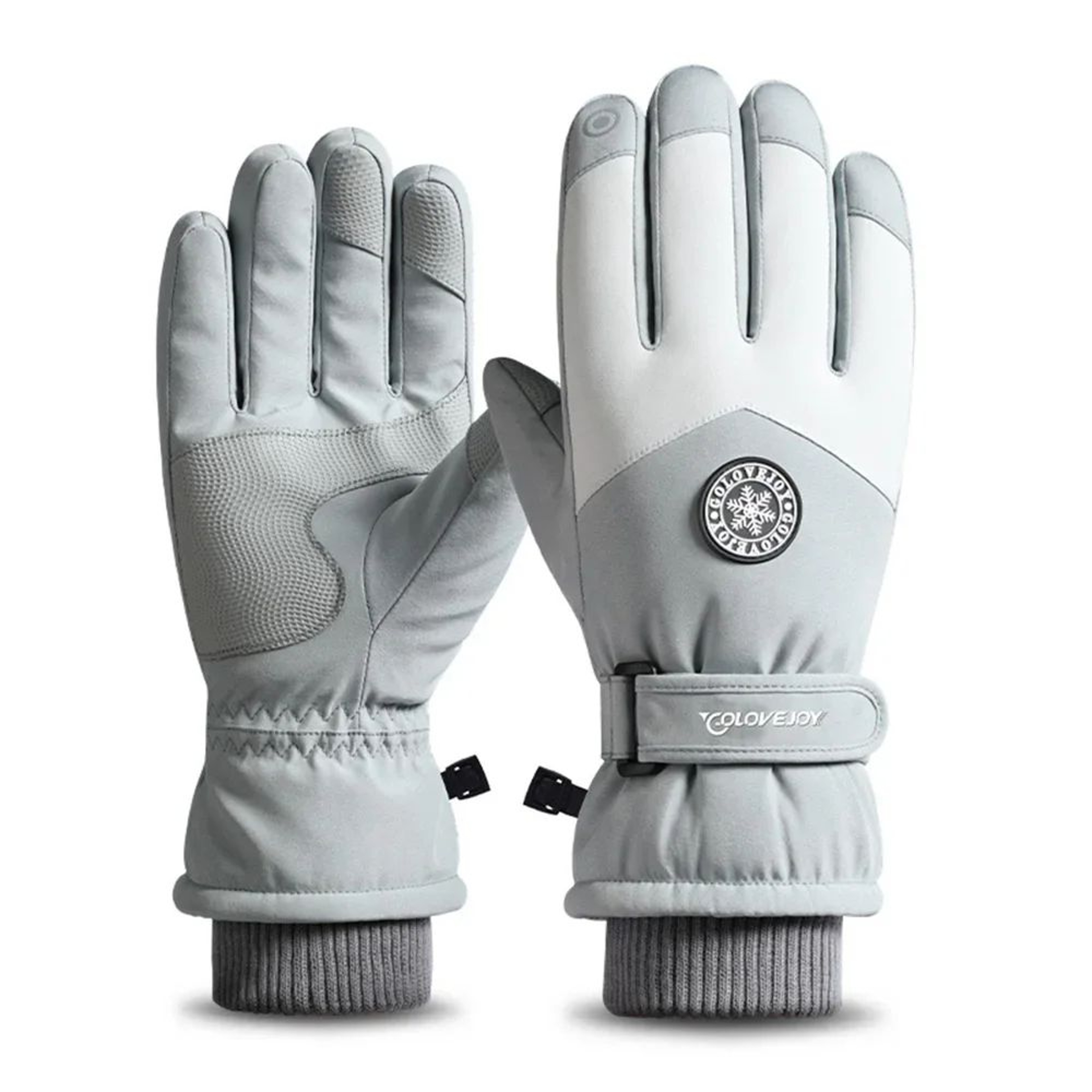 2025 Waterproof Ski Gloves With Touchscreen Grip Thermal Fleece Lined Warmth 8