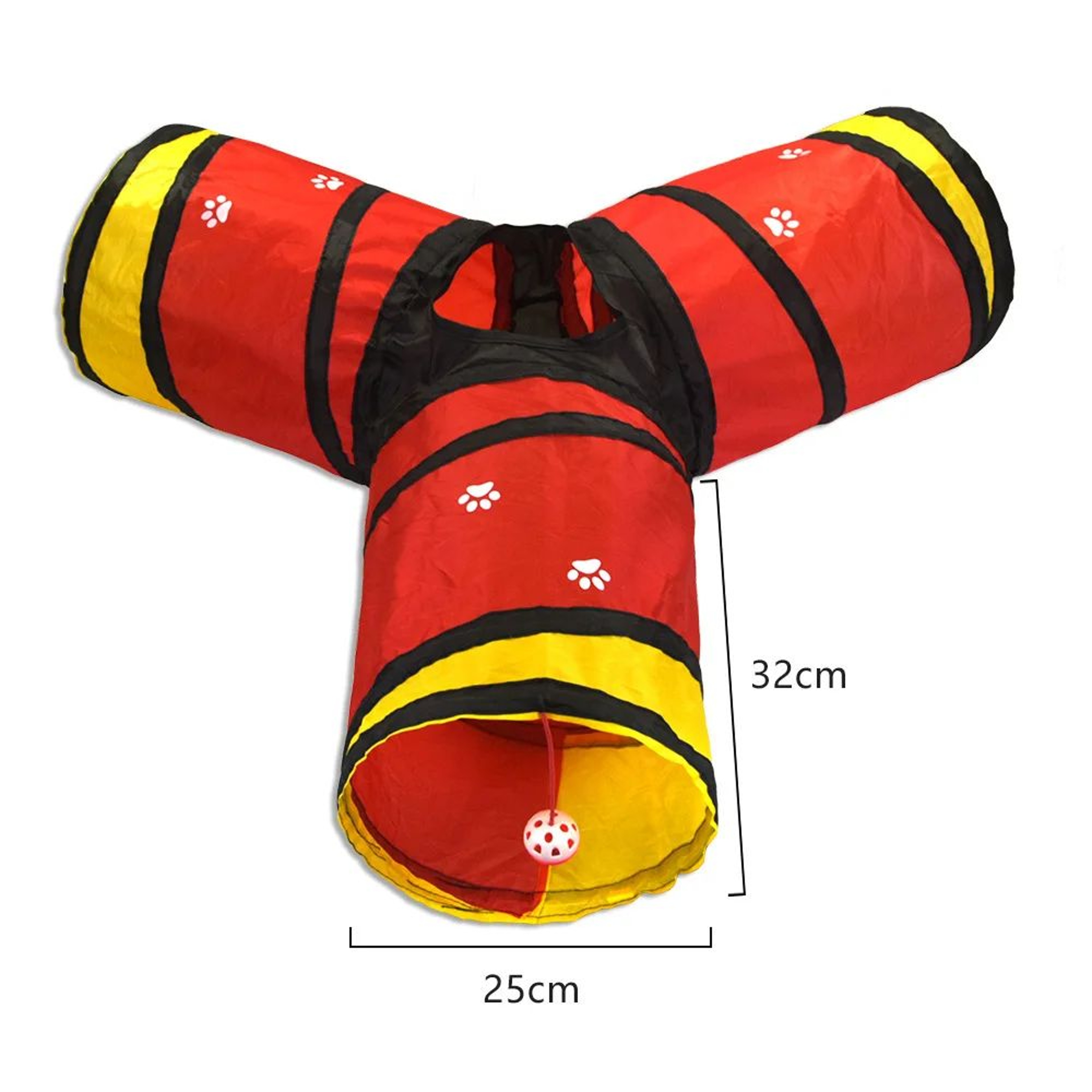 SShape Cat Tunnel With Crinkle Paper  Foldable Hideout  Chase Toy For Indoor Cats 19