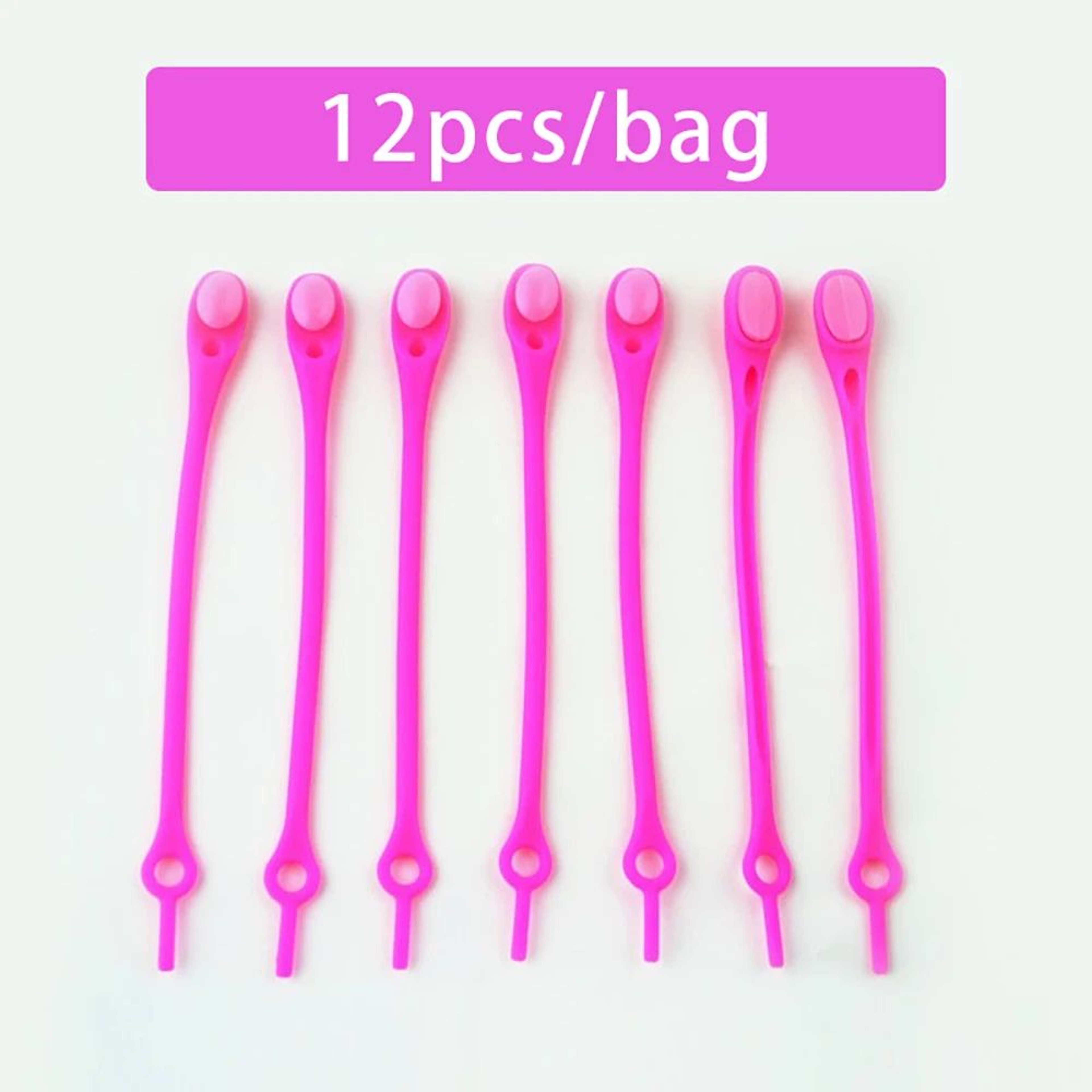 12Pack No Tie Shoelaces Stretch Silicone Laces For Sneakers Adults  Kids 8