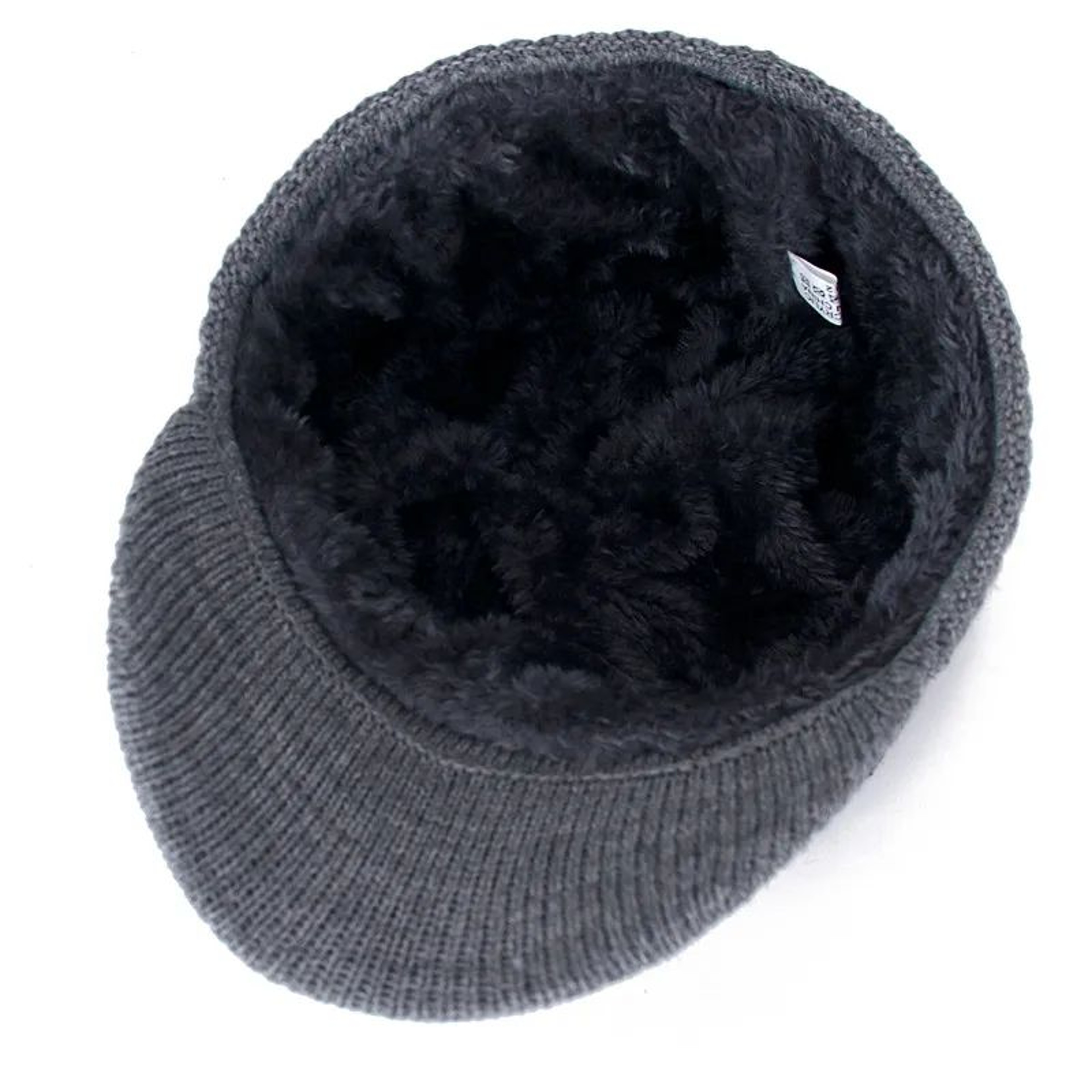 Fur Lined Beanie With Brim  Unisex Winter Hat With Brim For Warm WindBlocking Comfort 5