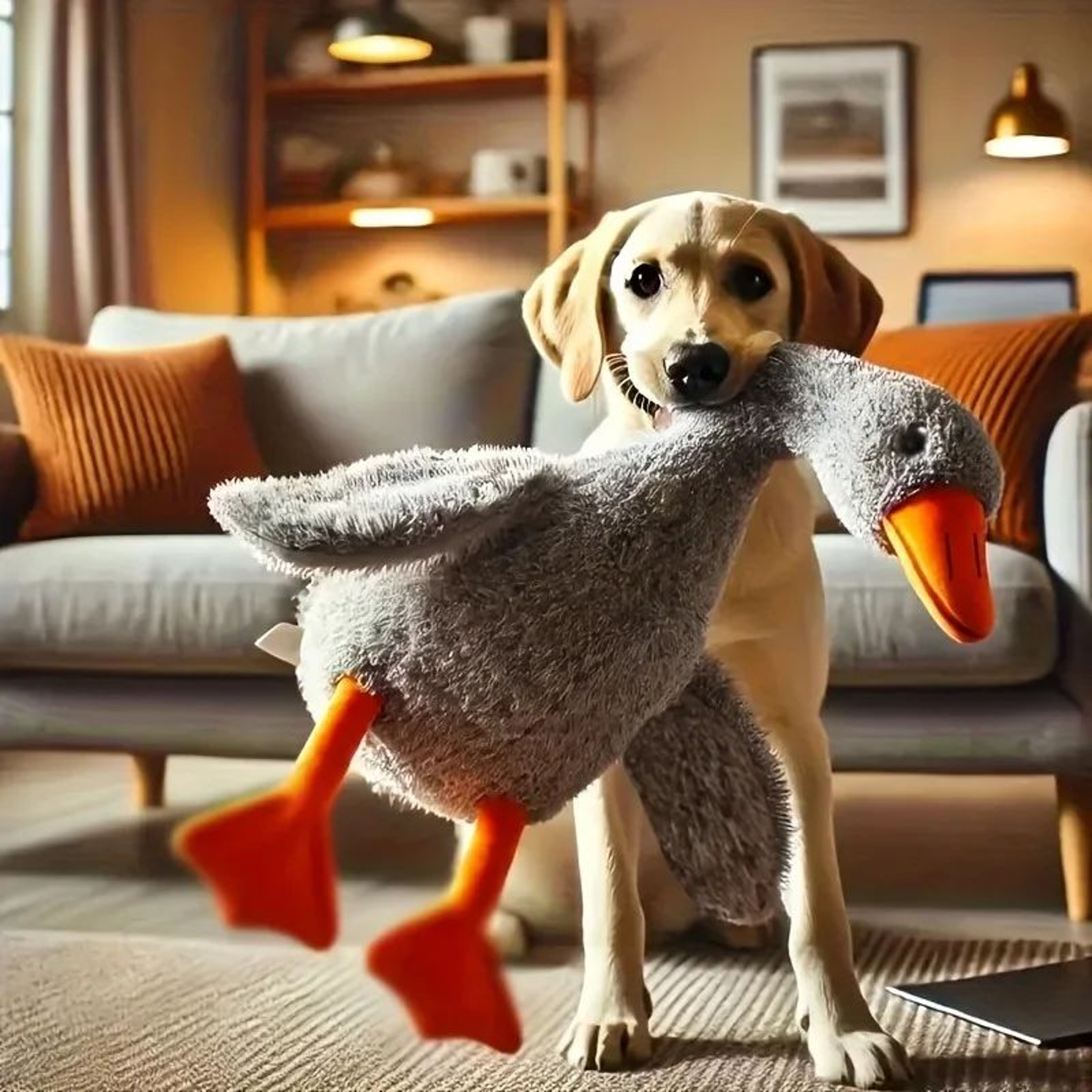 Calming Duck Plush Pet Toy 20 In  Soft Duck Plush Dog Toy For Anxiety Relief  Cuddles 5