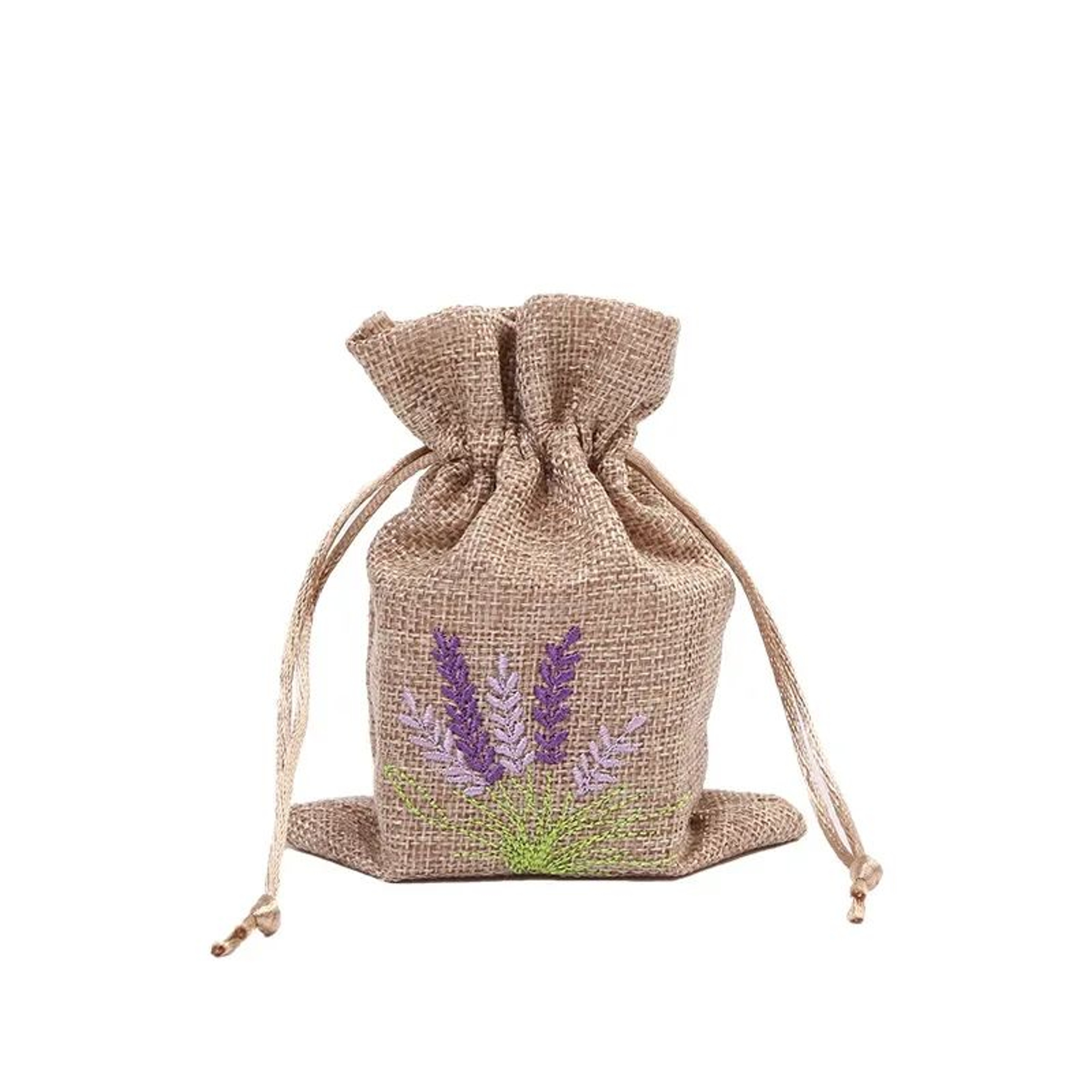 Lavender EmbroideryPrint LinenStyle Gift Bags 39 X 55 In For Wedding Favors  Small Gift Packaging 5