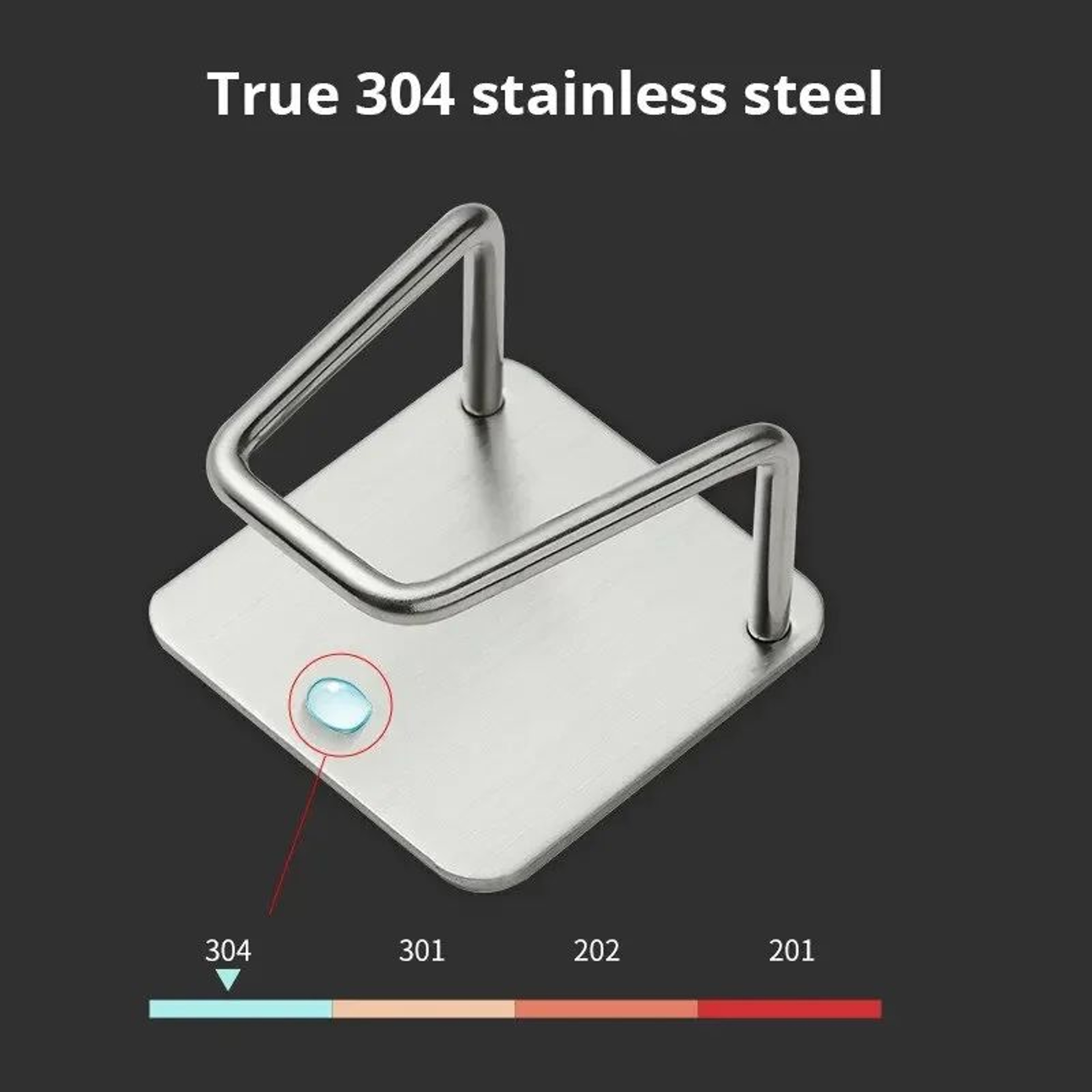 2Pack Stainless Steel Sink Sponge Rack  Adhesive NoDrill InnerWall Organizer 4