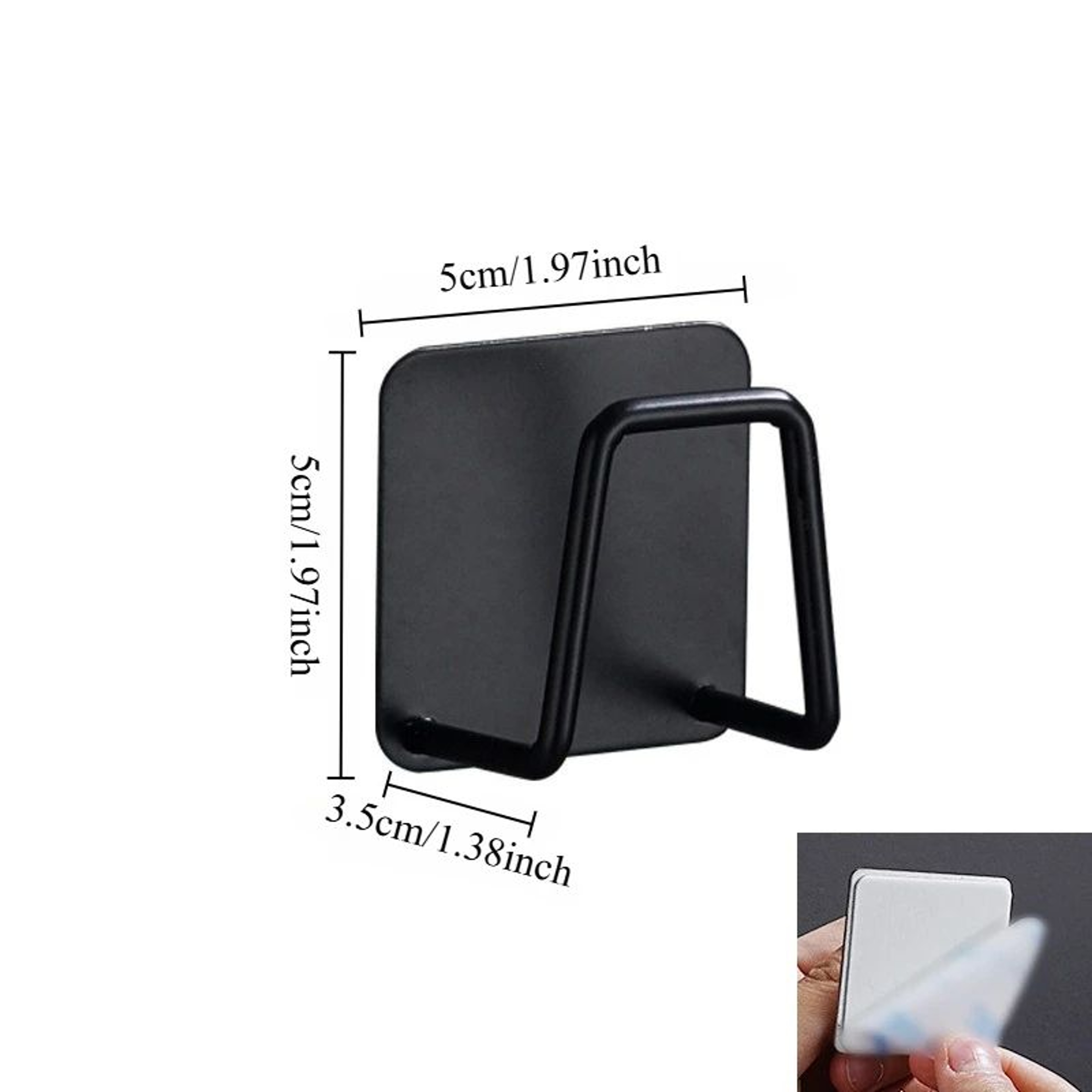 2Pack Stainless Steel Sink Sponge Rack  Adhesive NoDrill InnerWall Organizer 6