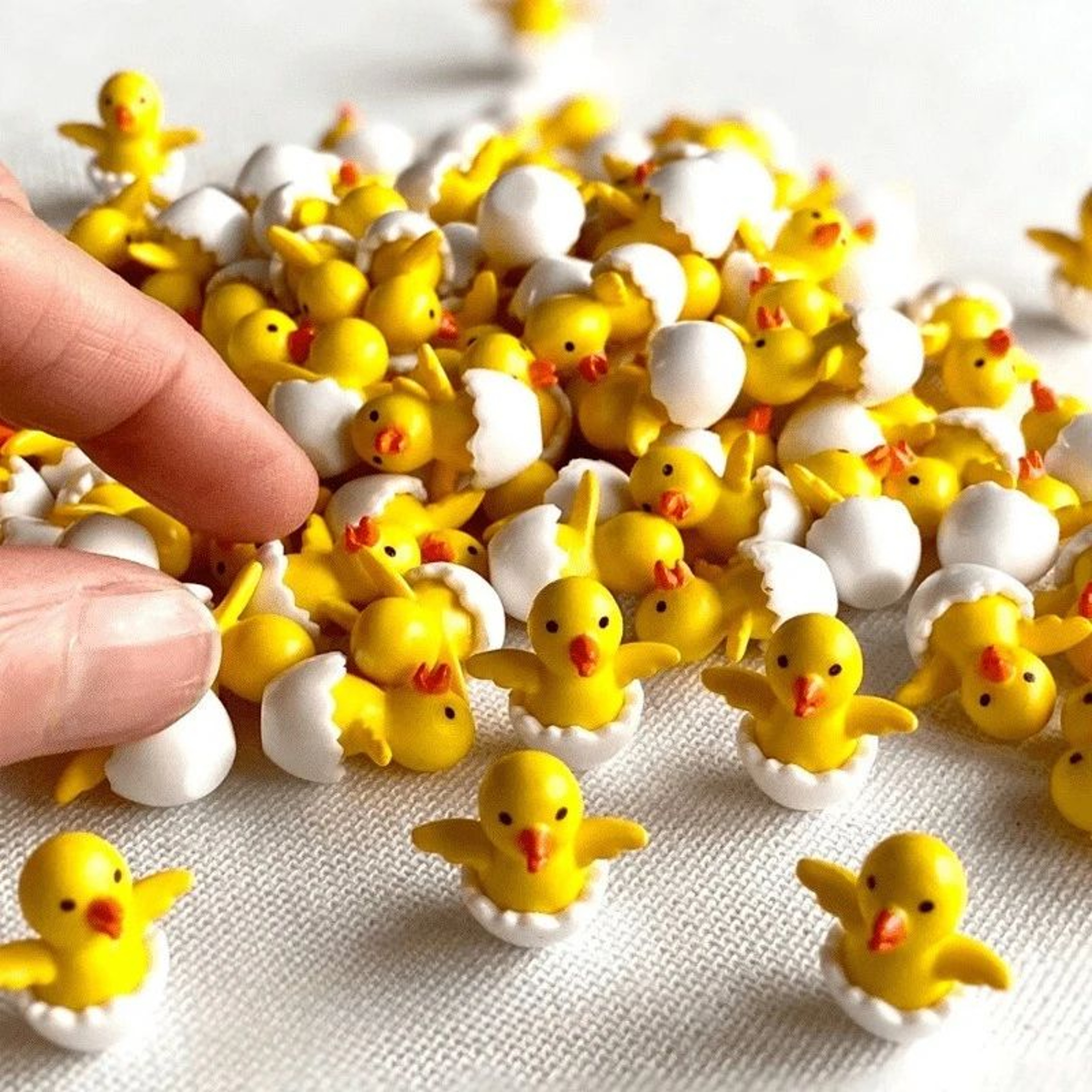 10Piece Miniature Chick Figurines For Fairy Garden Accessories And Bonsai Decor 0