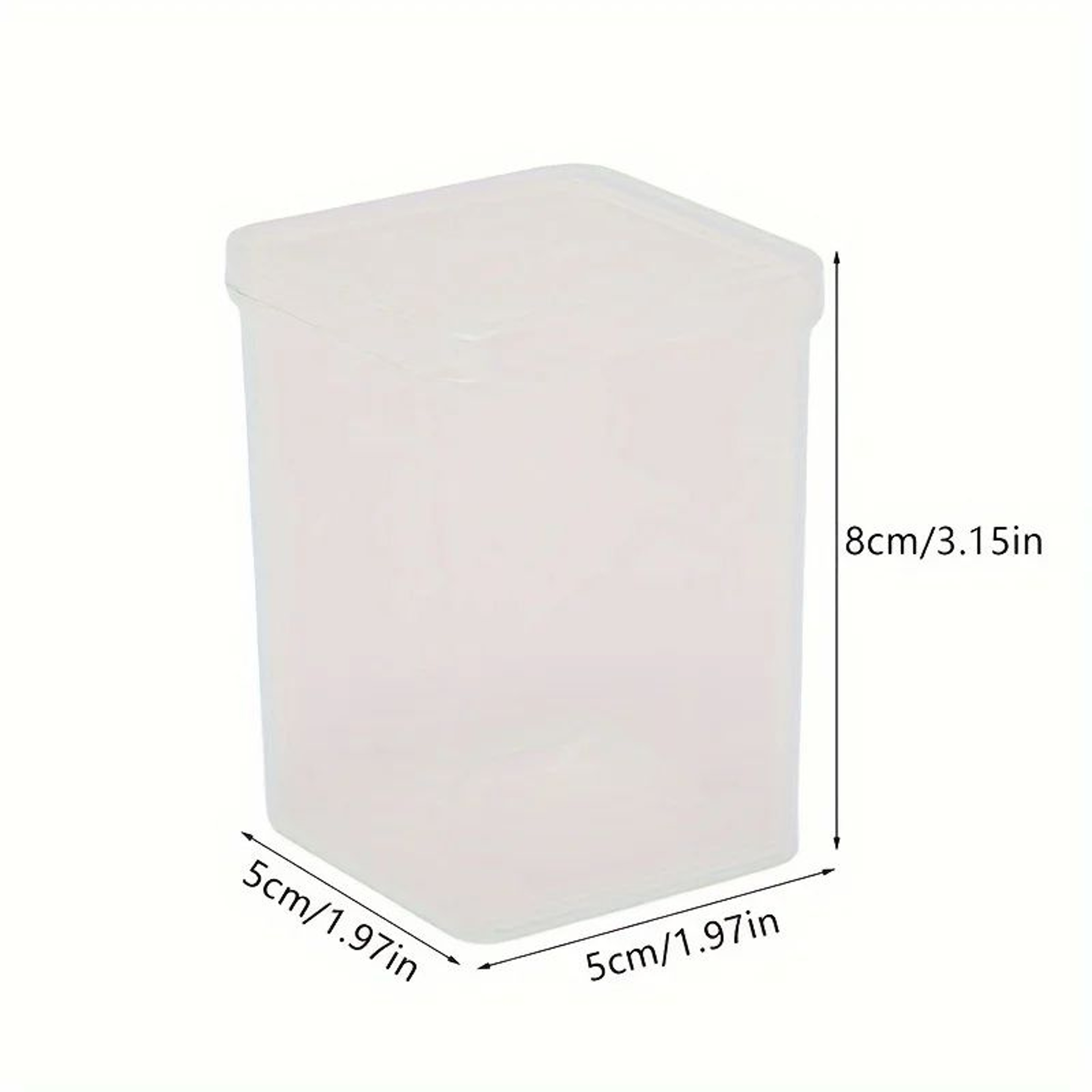 Clear Cotton Pad Holder Set With Lid 2 Pack  Bathroom Vanity Organizer For Cotton Rounds  Swabs 5