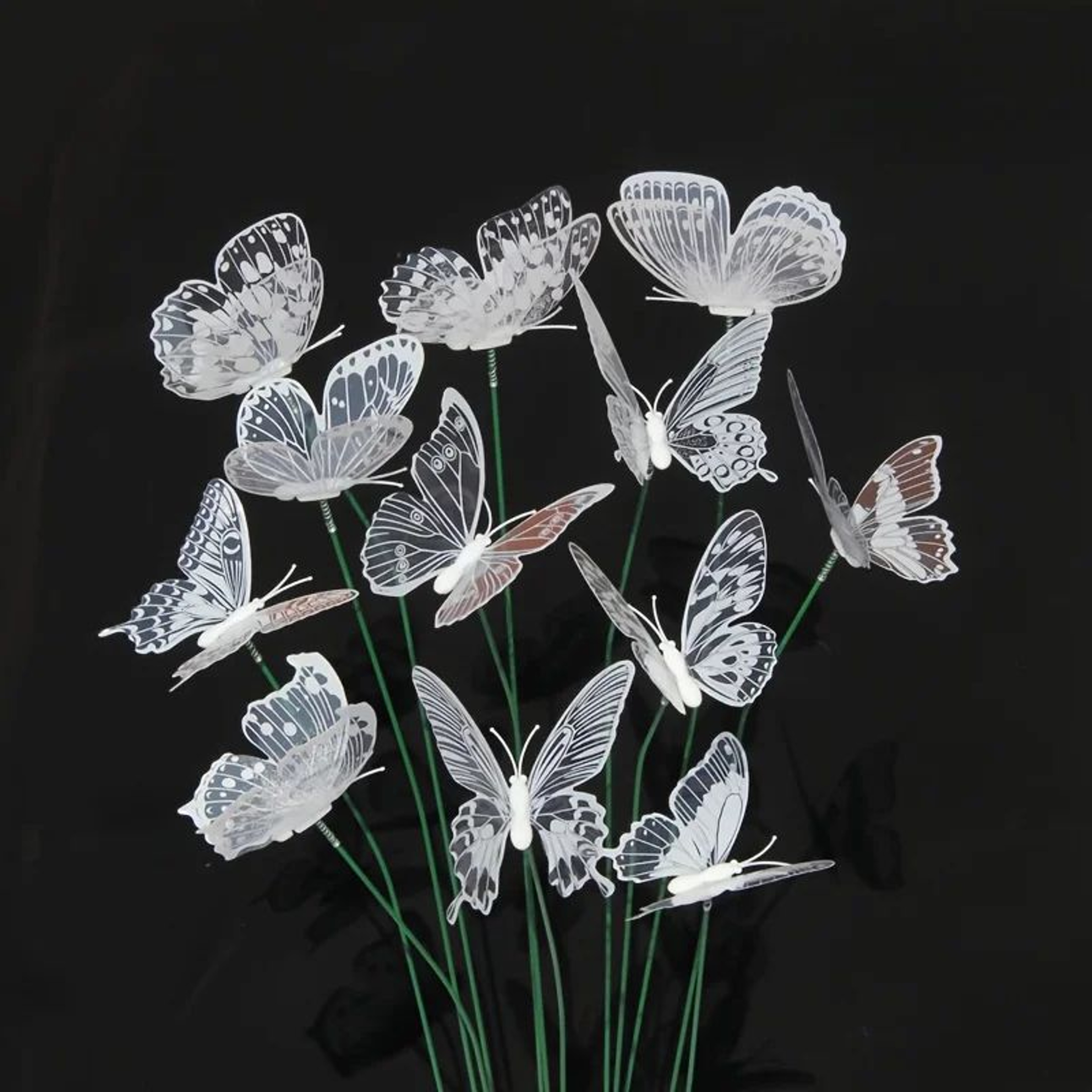 10Pack Butterfly Garden Stakes Waterproof PVC 3D Outdoor Butterfly Decorations For Yard Pots Weddin 2