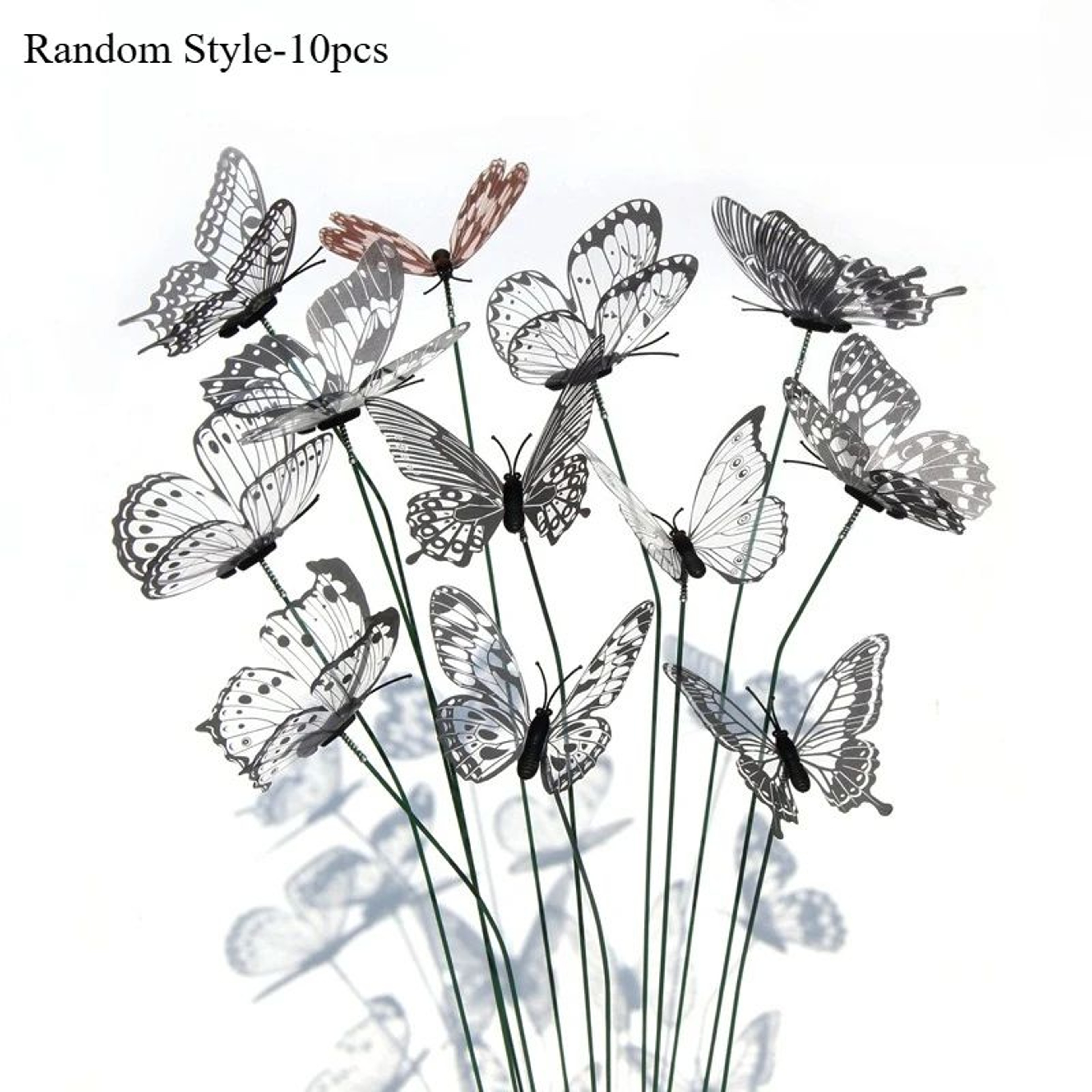 10Pack Butterfly Garden Stakes Waterproof PVC 3D Outdoor Butterfly Decorations For Yard Pots Weddin 7