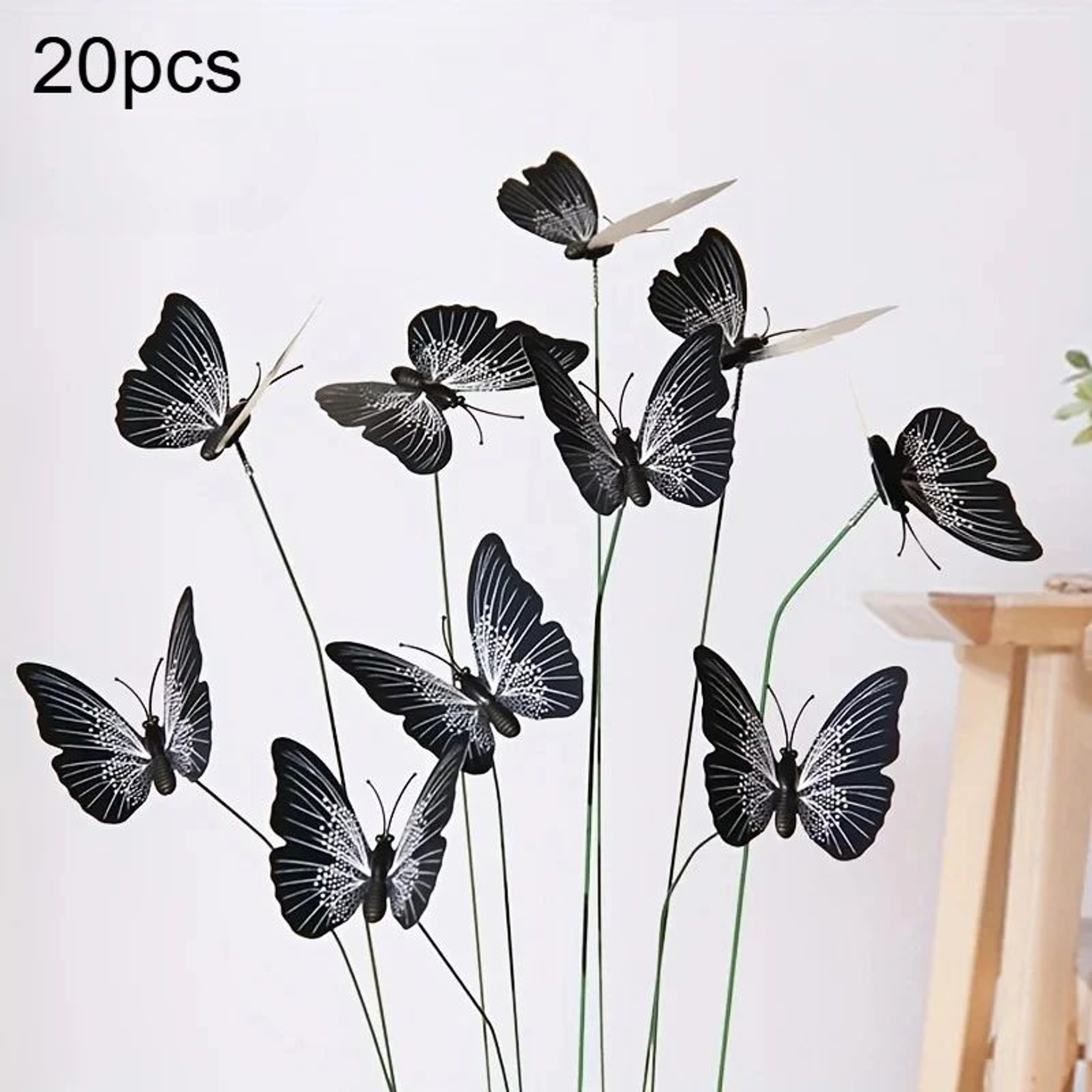 20Pack Realistic Butterfly Garden Stakes For Pots Planters  Outdoor Yard Decor 6