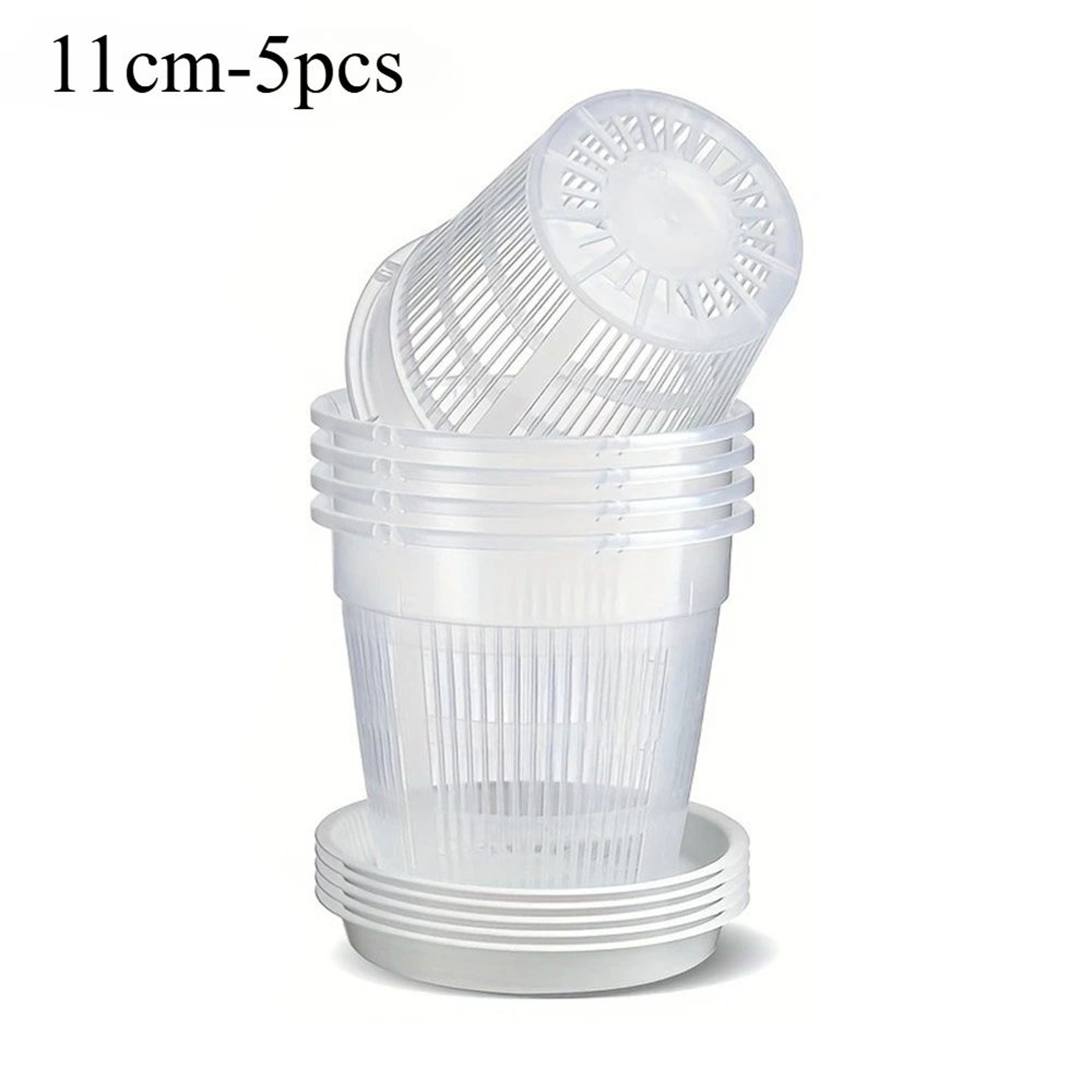 Breathable Mesh Orchid Pots  Transparent Root Control Flowerpots With Drainage 5Pack 6