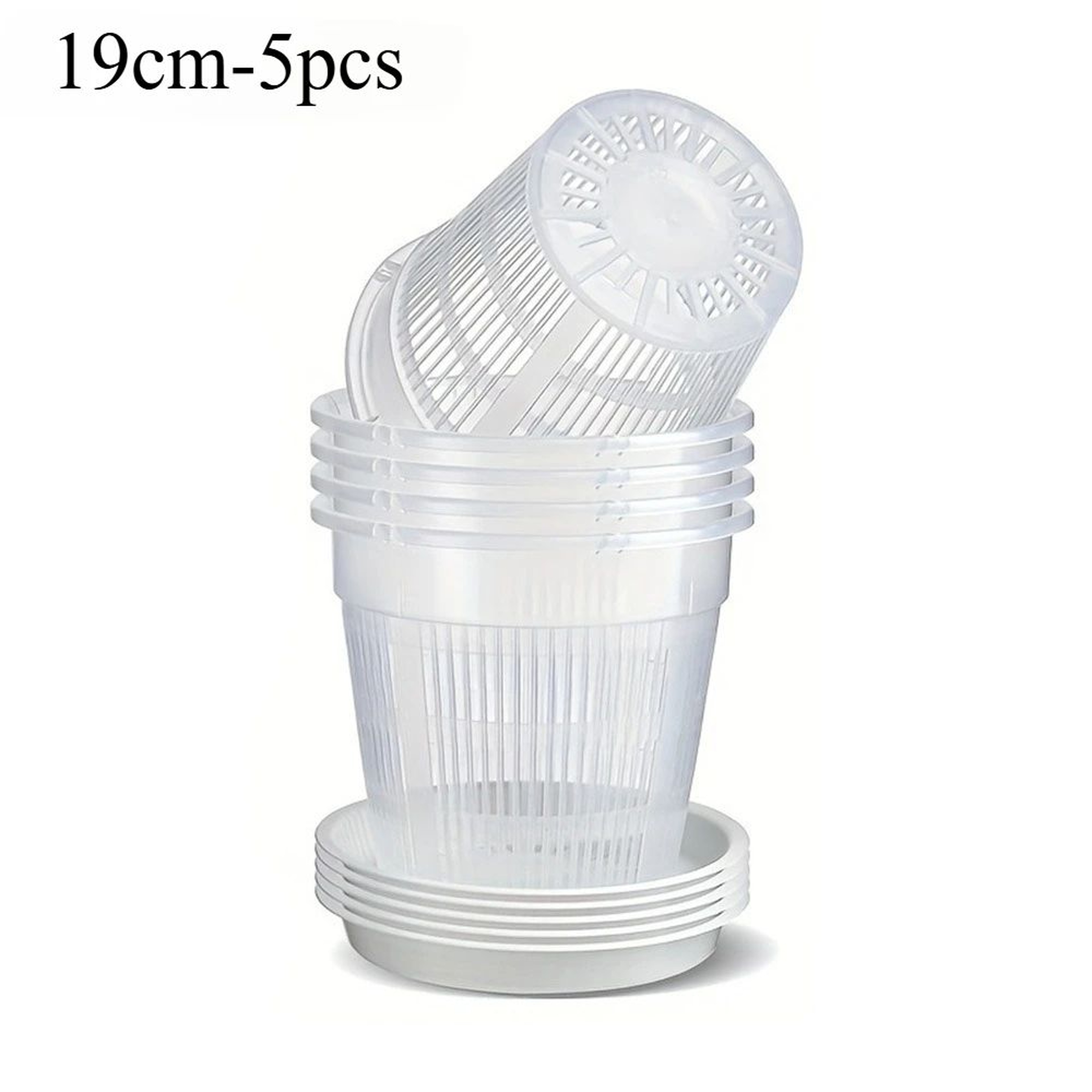 Breathable Mesh Orchid Pots  Transparent Root Control Flowerpots With Drainage 5Pack 9
