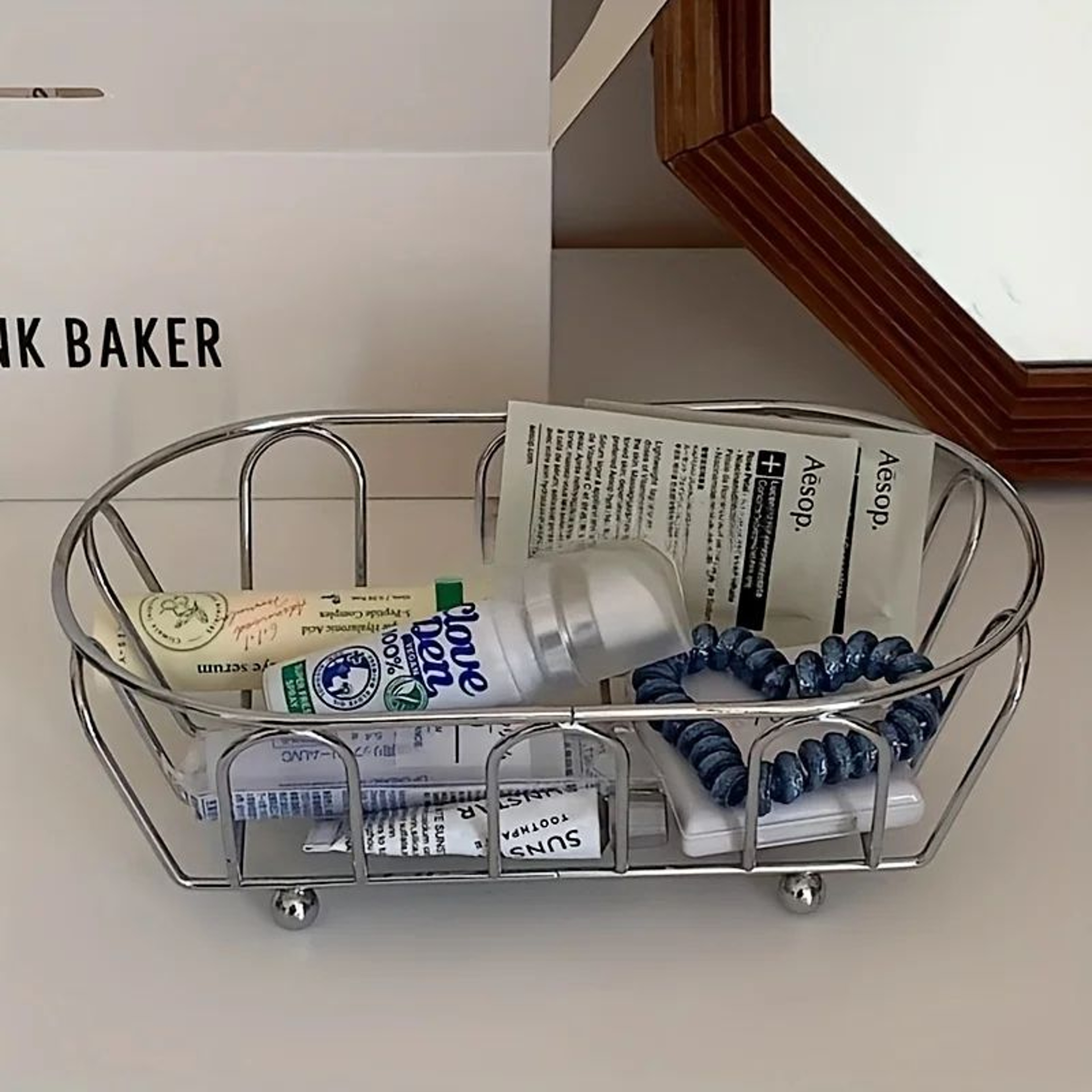 Premium Stainless Steel Organizer  MultiPurpose Storage Basket For Makeup Vanity  Home 3