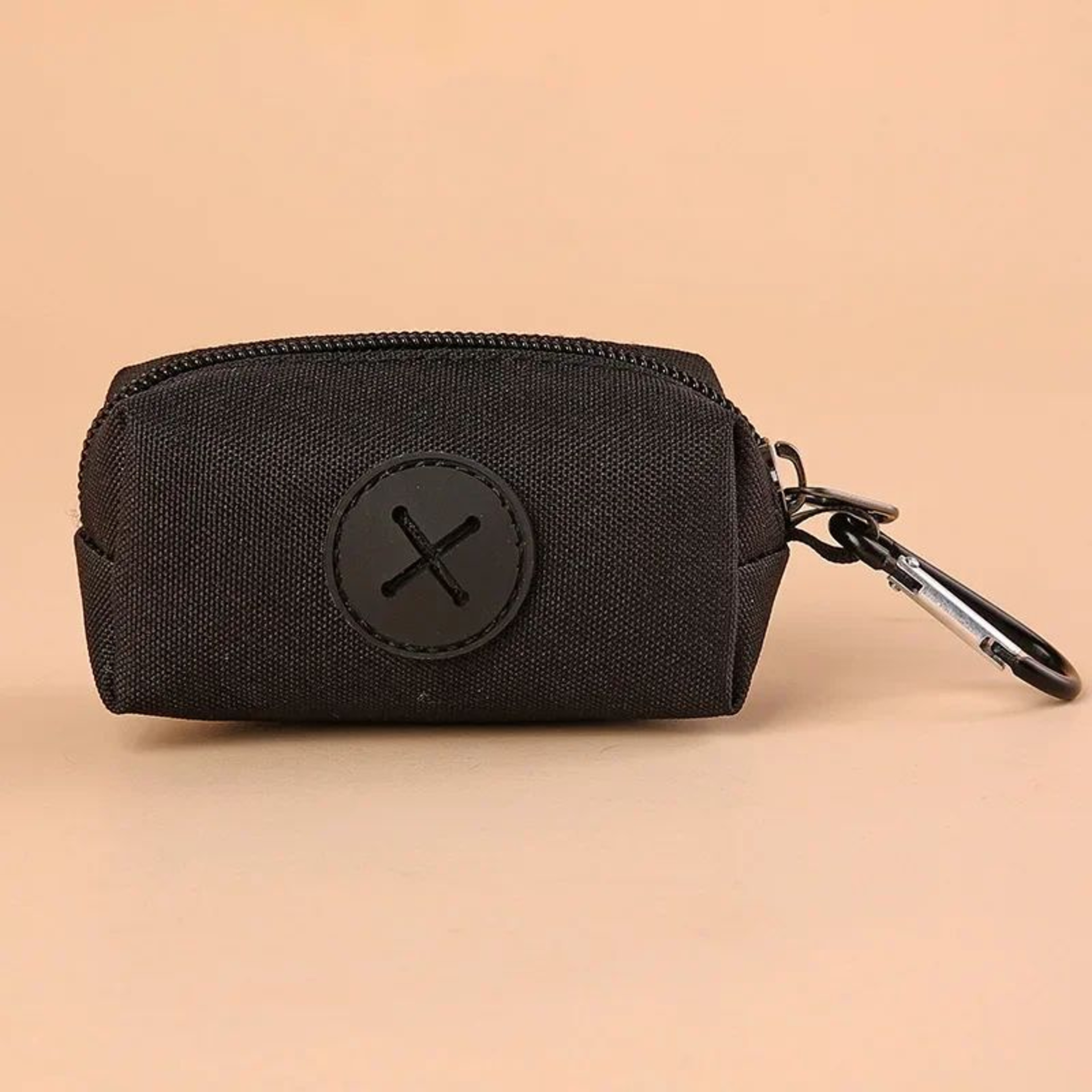 Canvas Dog Poop Bag Holder With Carabiner Clip  Durable Poop Bag Dispenser For OntheGo Walks 9