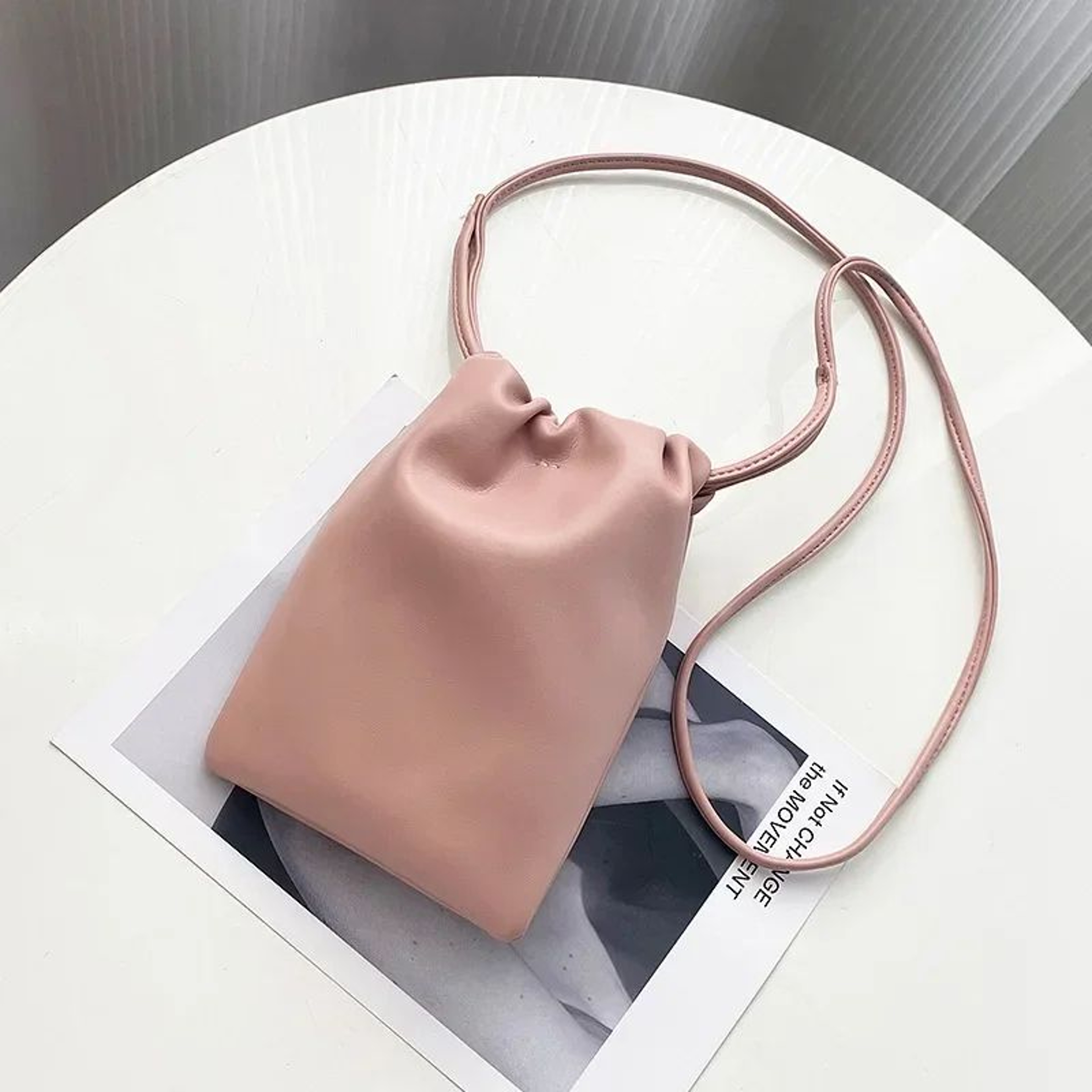 LargeCapacity PU Leather Crossbody Handbag For Women Solid Flap Shoulder Bag  Phone Purse 6