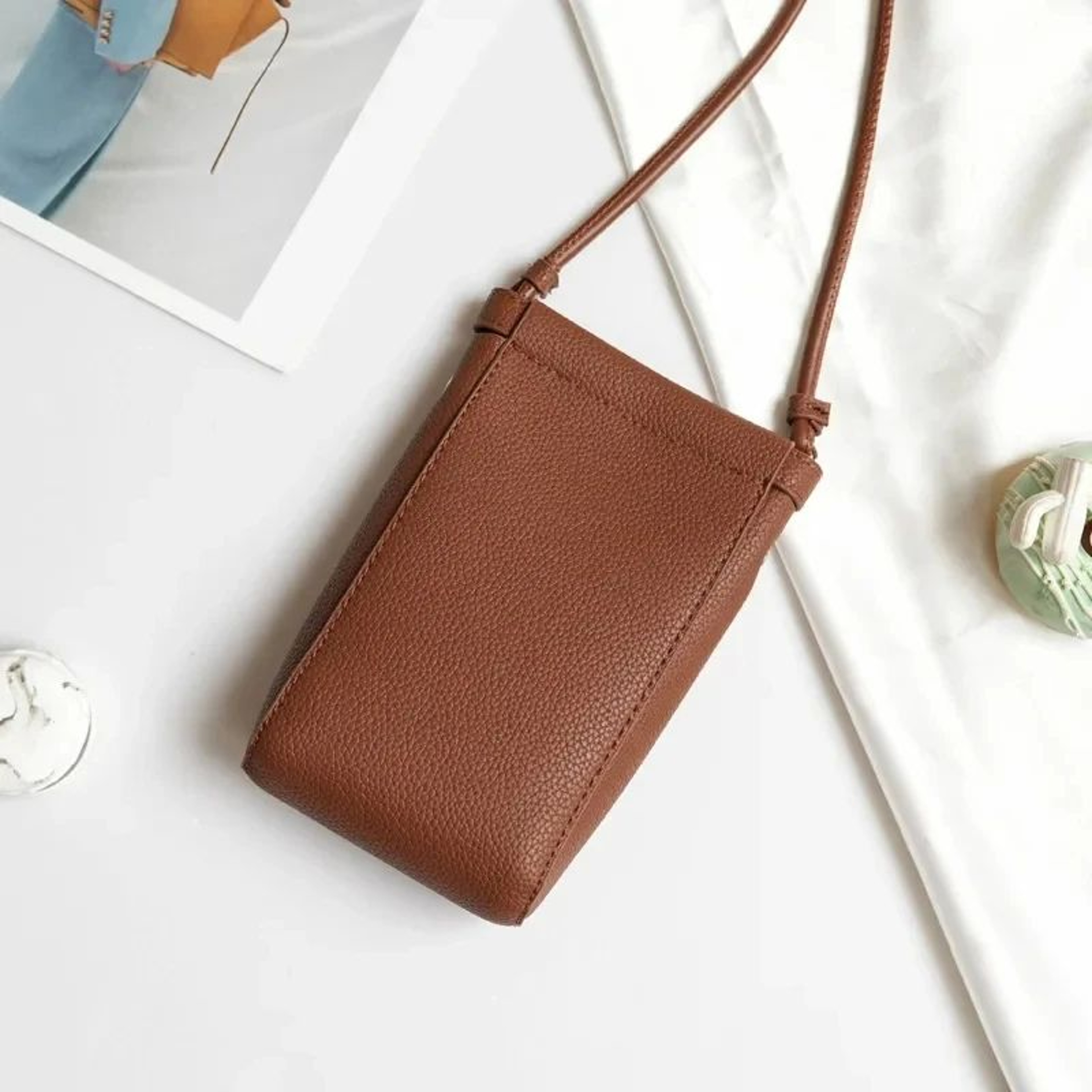 Aurora Womens Crossbody Bag  PU Leather Shoulder Bag  Large Capacity Handbag With Phone Pocket 13