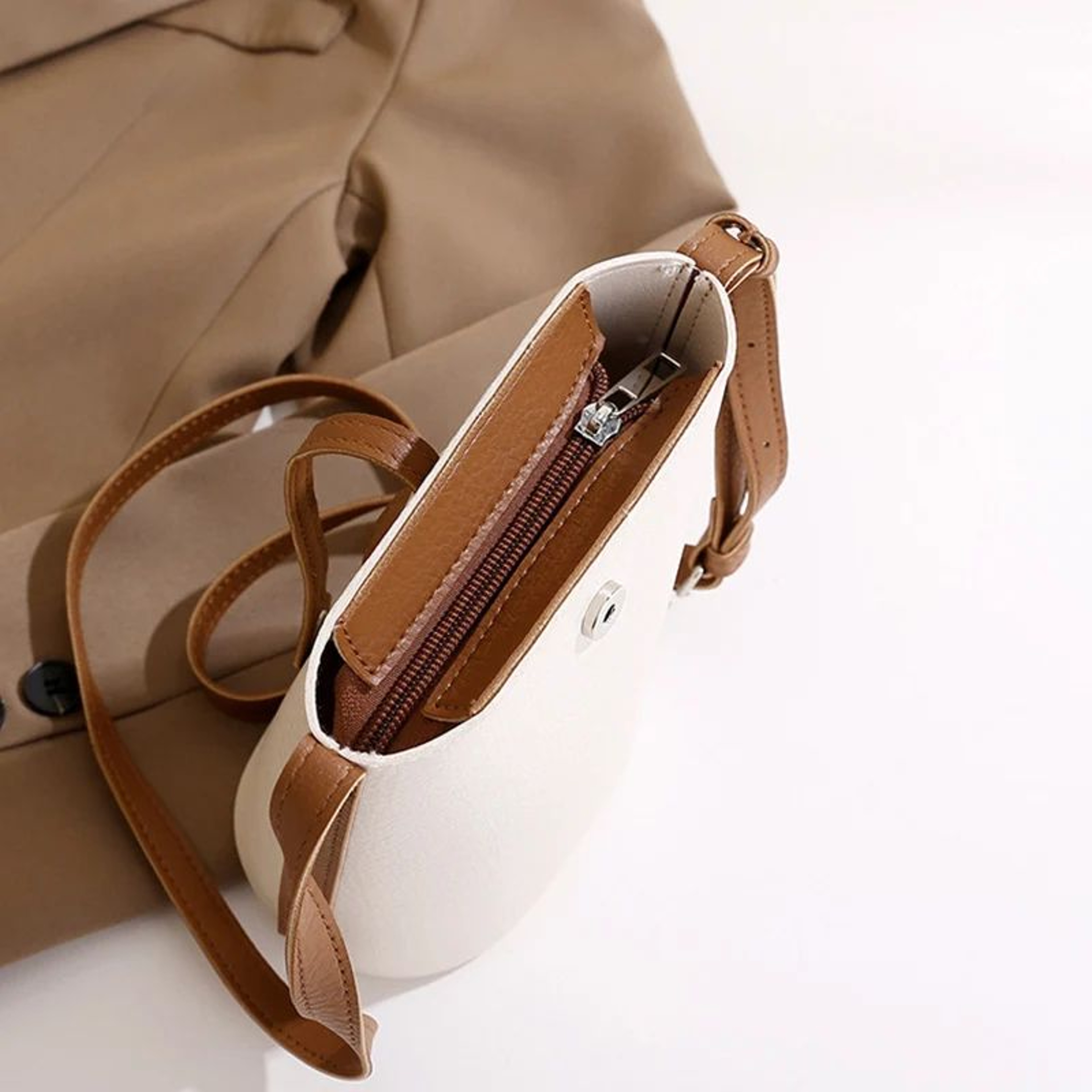 Elegant Everyday Womens Soft PU Leather Handbag  Large Capacity Shoulder  Crossbody Bag 3