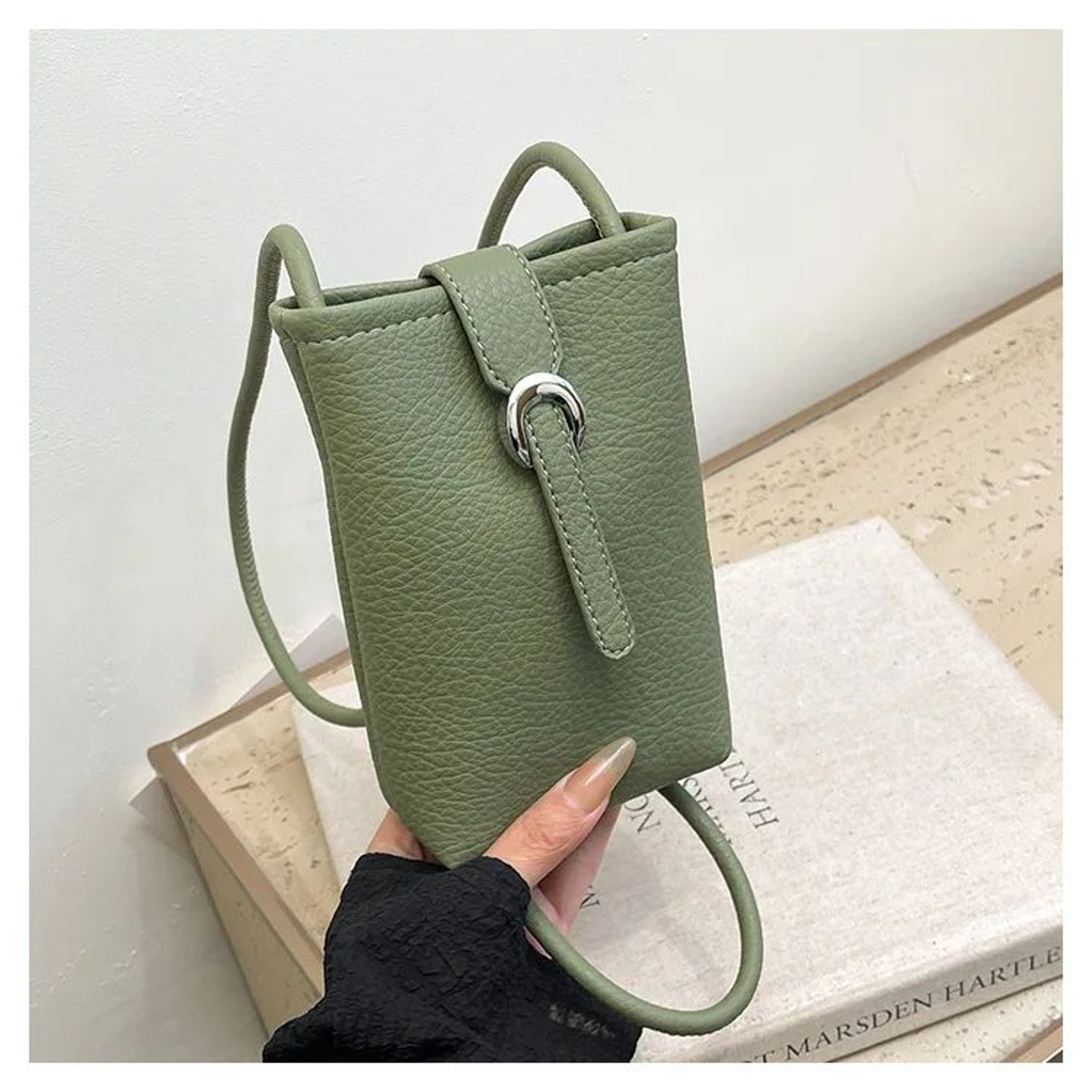 Everyday Carry PU Leather Shoulder Bag For Women  Large Capacity Crossbody Phone Purse 6