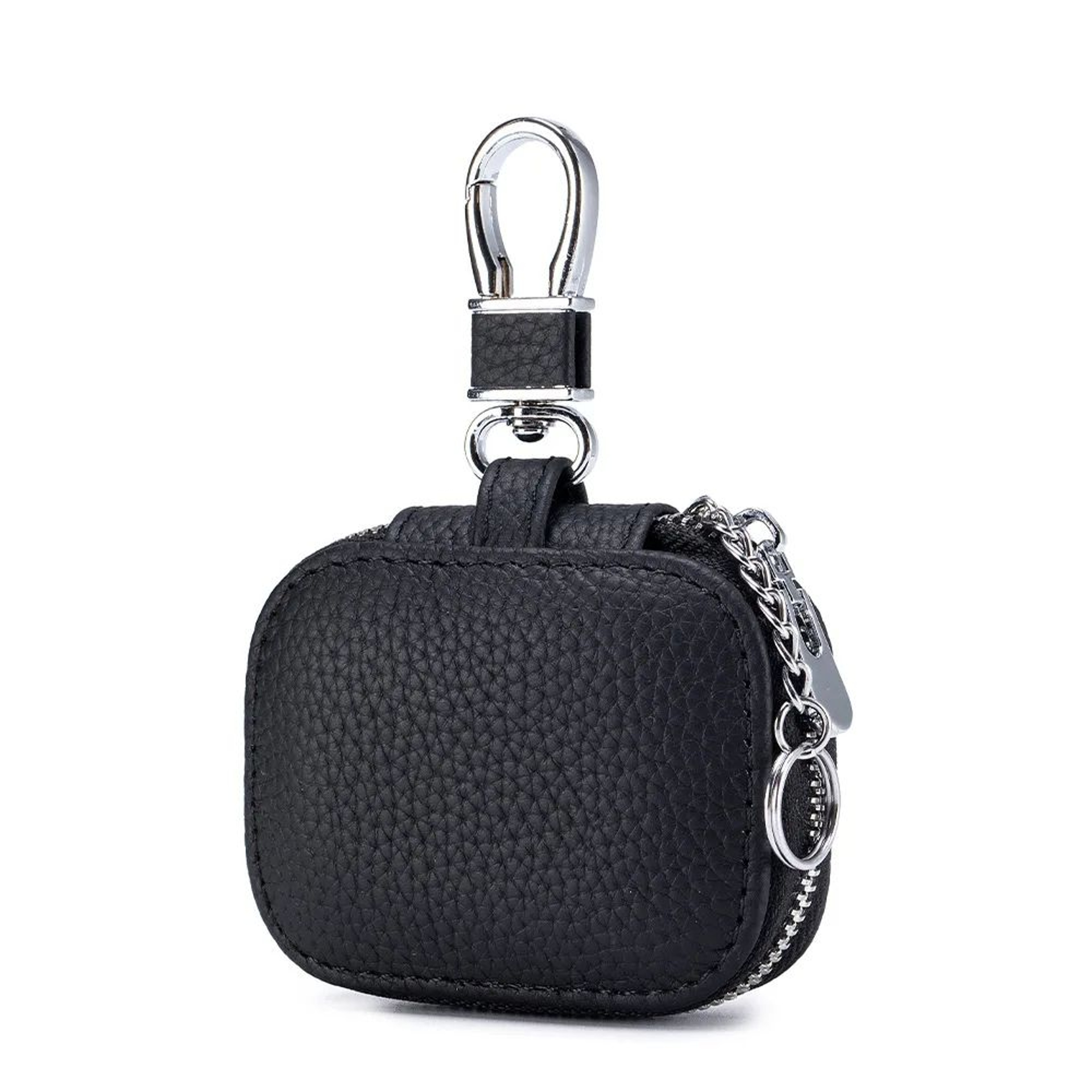 Premium Genuine Leather Key  Earphone Organizer Pouch  Universal Unisex Protective Case 6