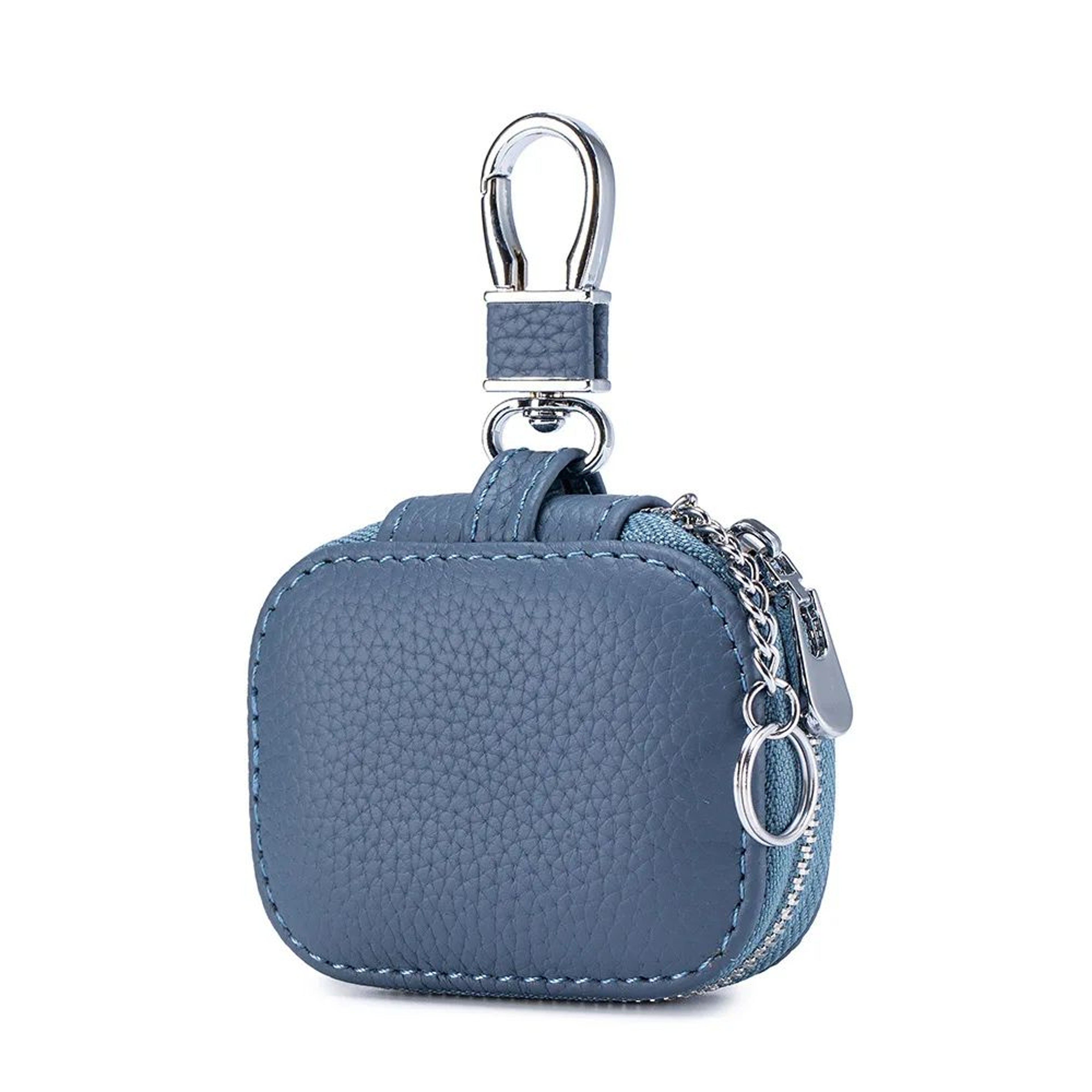 Premium Genuine Leather Key  Earphone Organizer Pouch  Universal Unisex Protective Case 7