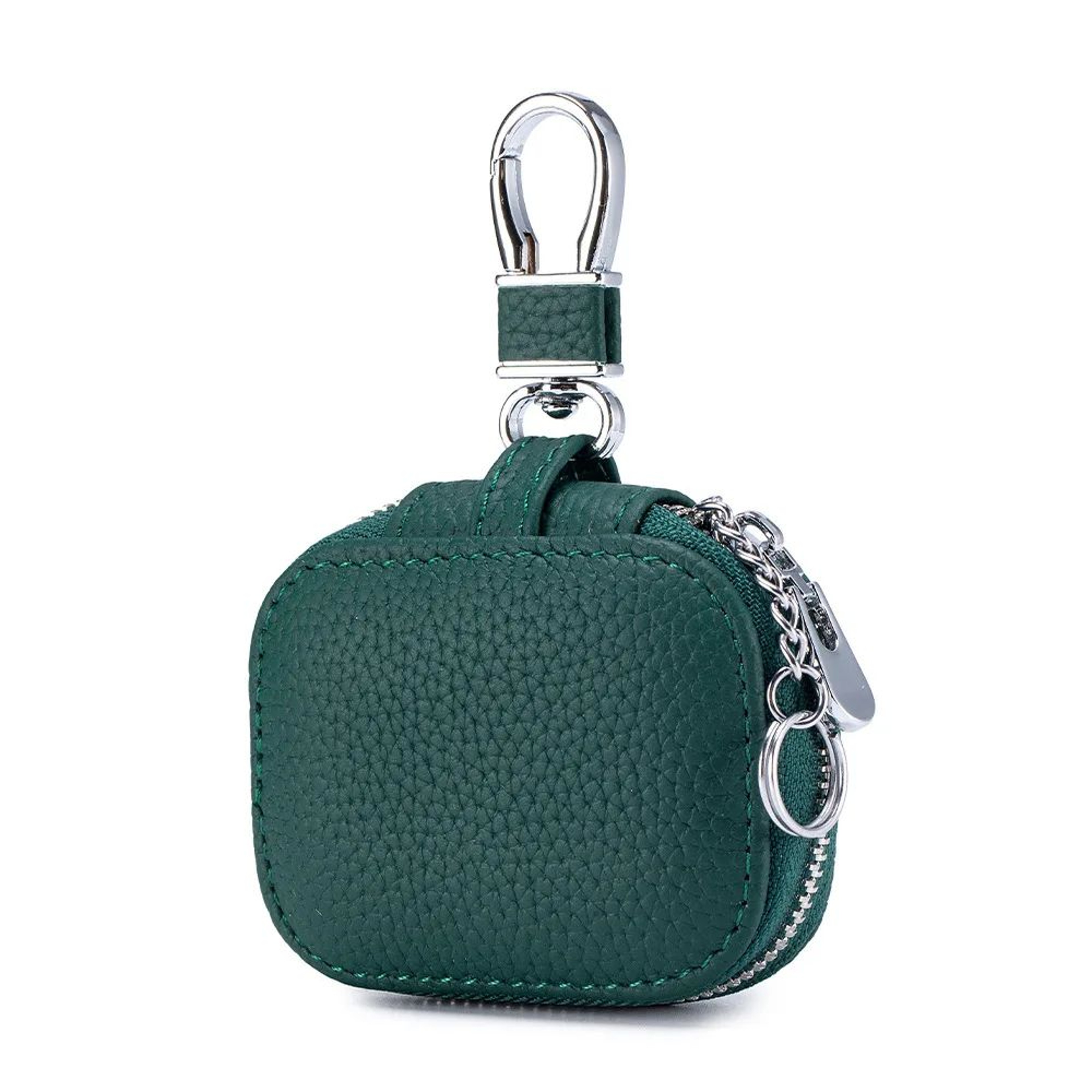 Premium Genuine Leather Key  Earphone Organizer Pouch  Universal Unisex Protective Case 8