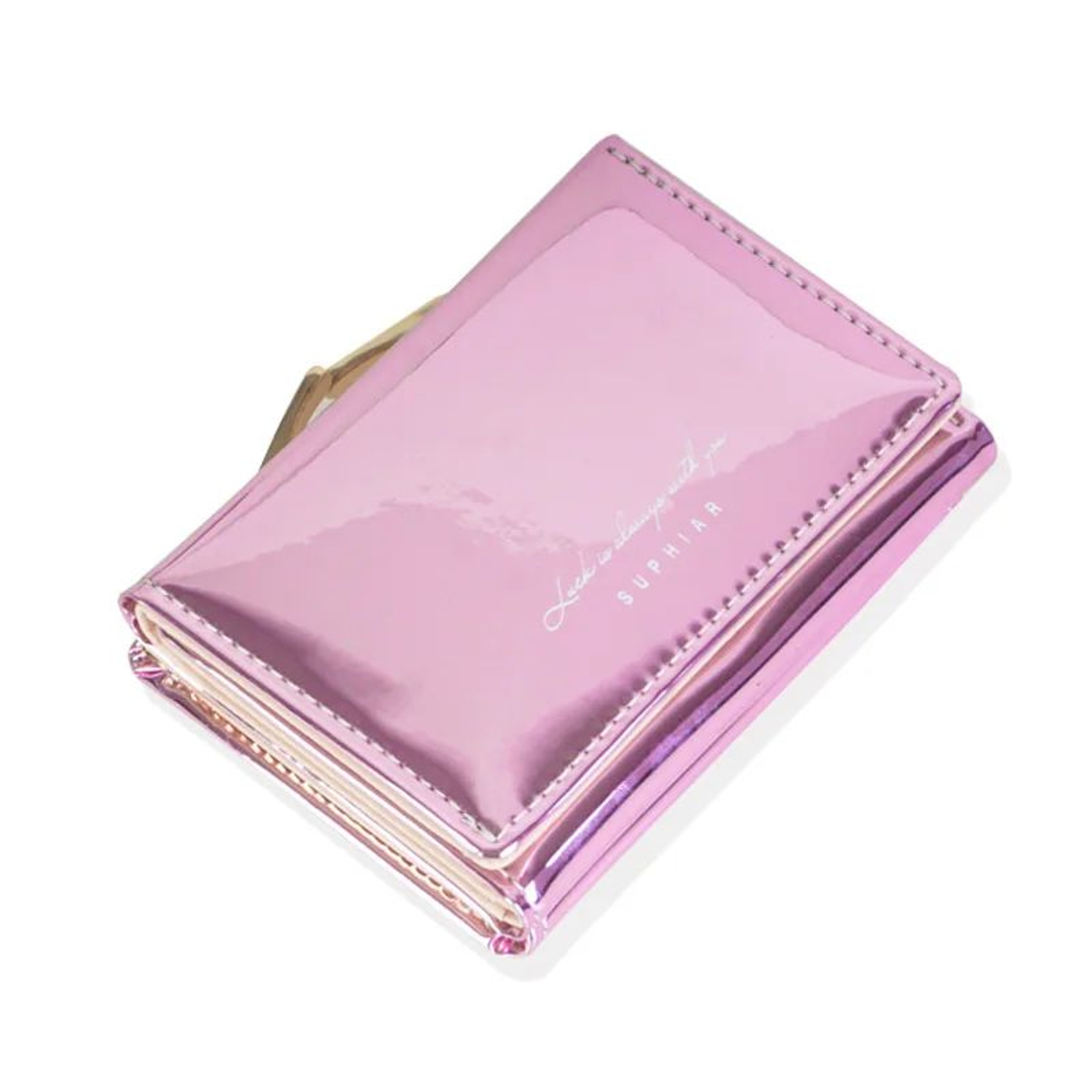 PU Leather Wallet Womens Compact Clutch  Short Hasp Card Holder Wallet With Coin Pocket 6