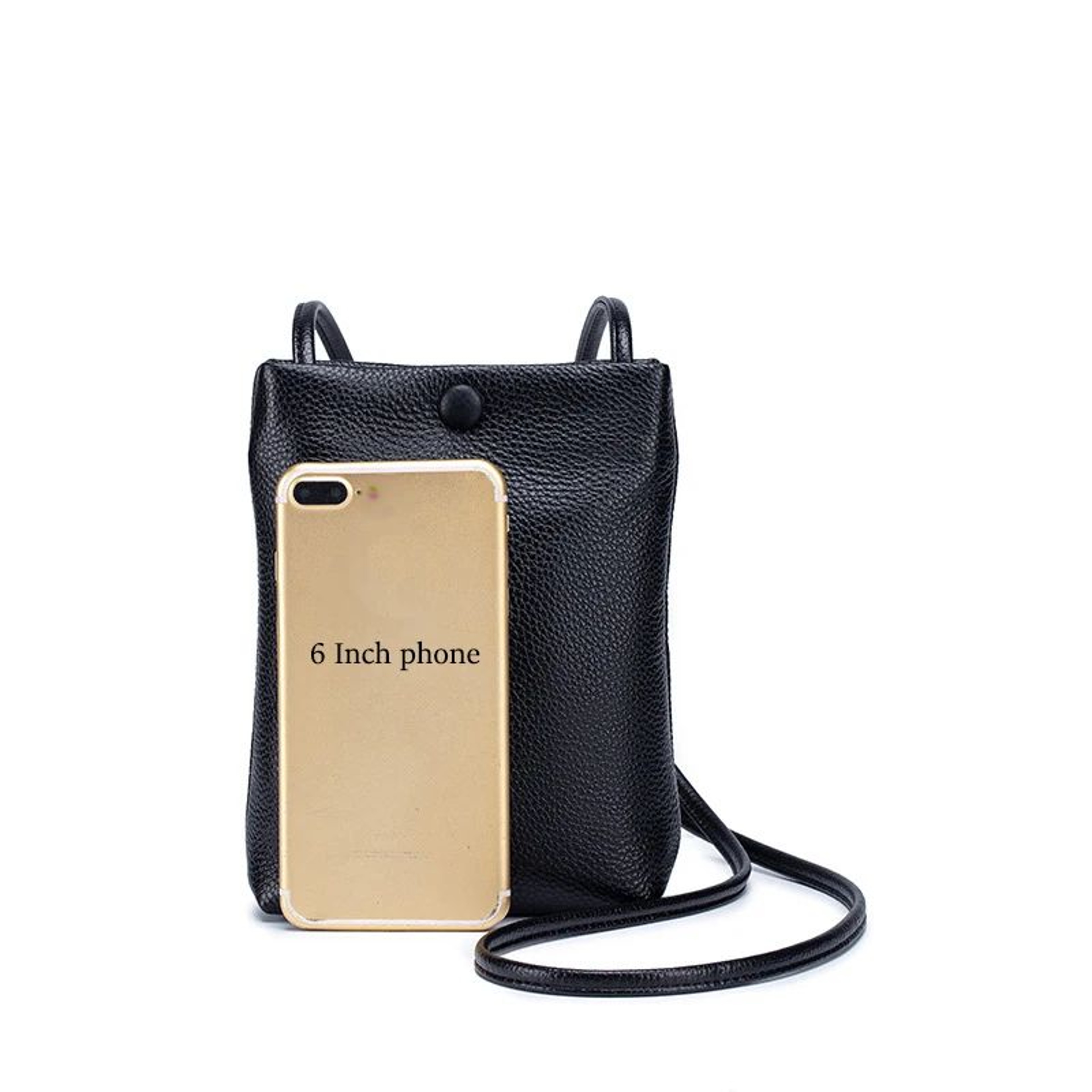 Everyday Ready Genuine Leather Crossbody Bag  Large Capacity Leather Handbag With Phone Pocket  Car 5