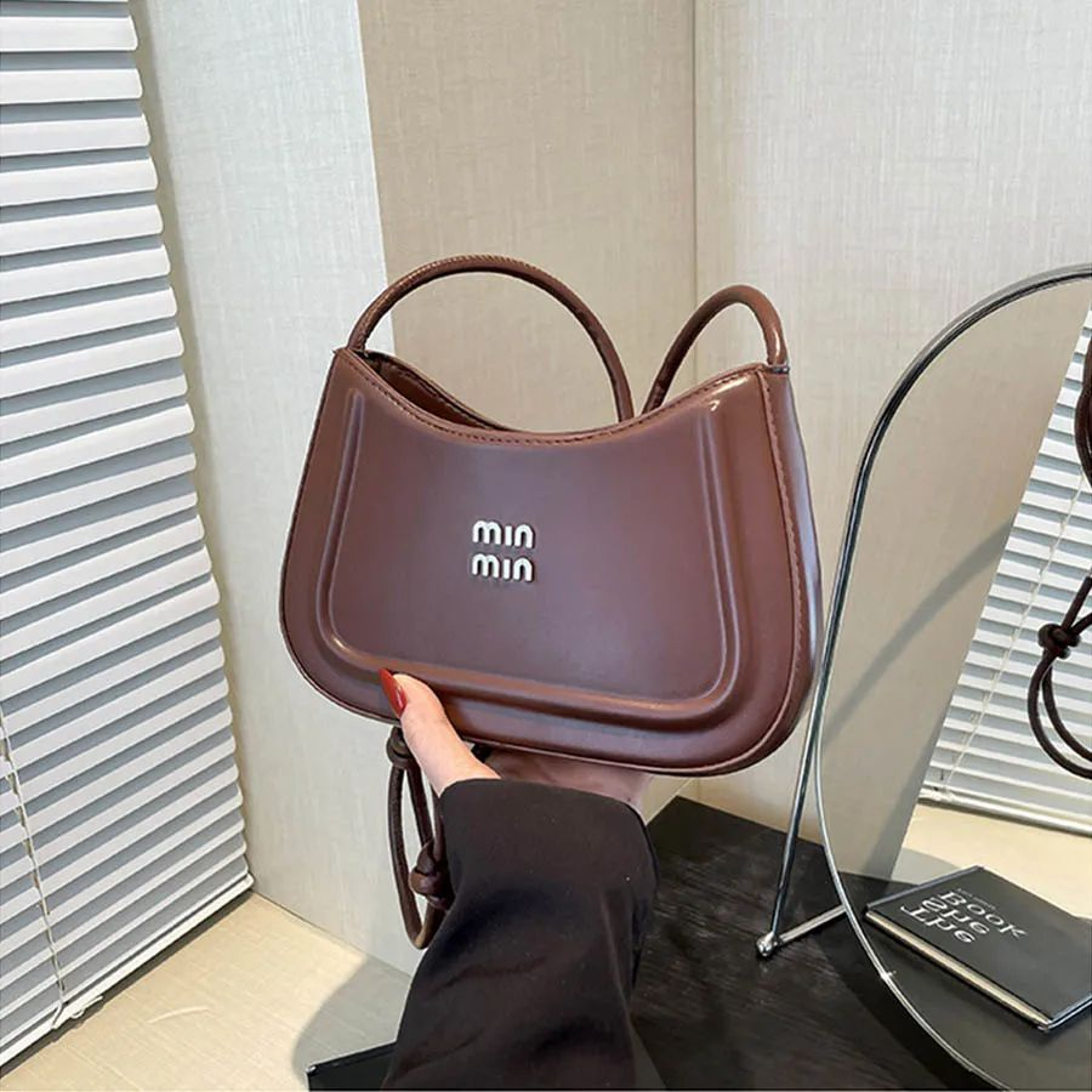 Autumn Luxe Crescent Crossbody Bag For Women  HighEnd Shoulder Handbag 8