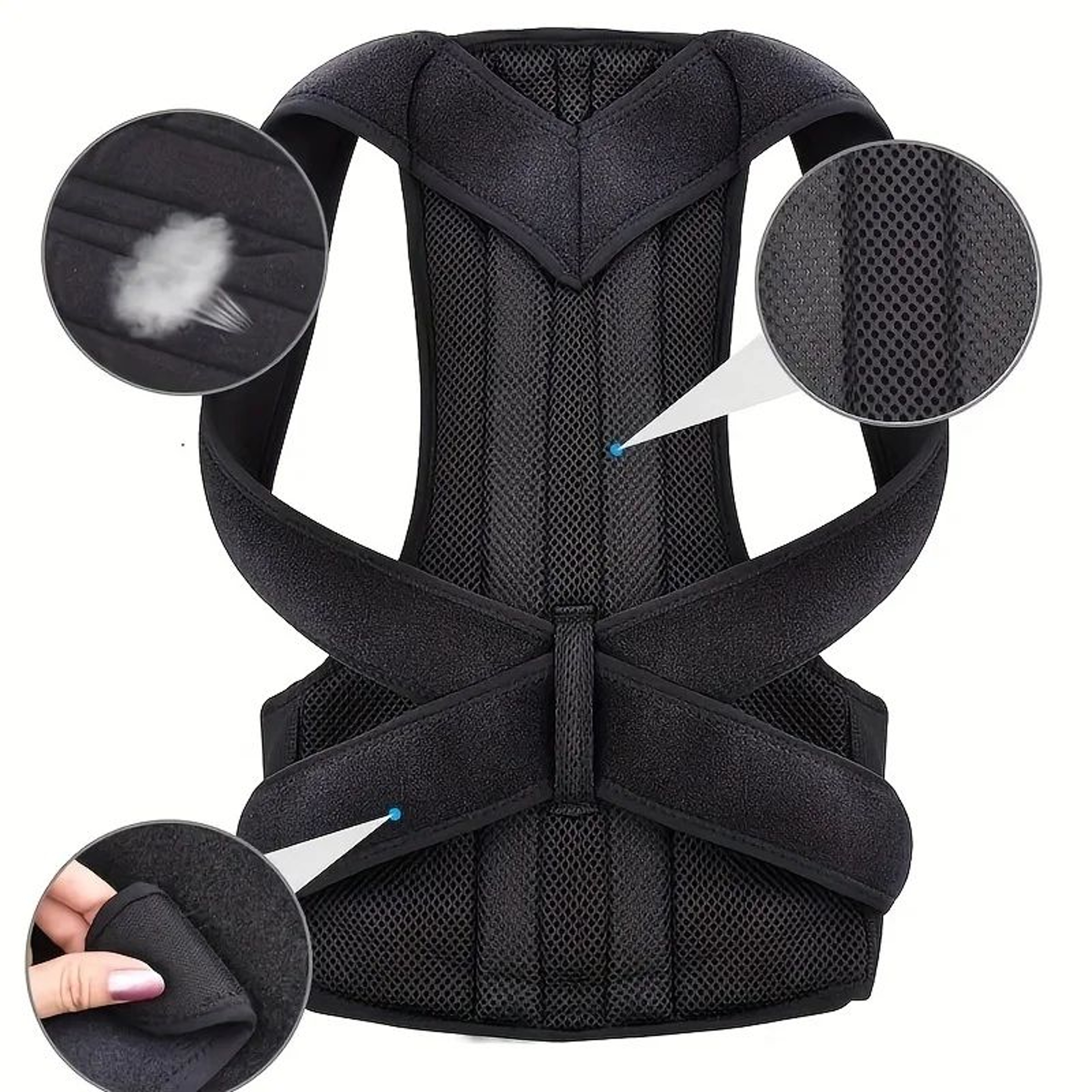 Posture Corrector Adjustable Back Posture Brace For AllDay Shoulder Back Support 3