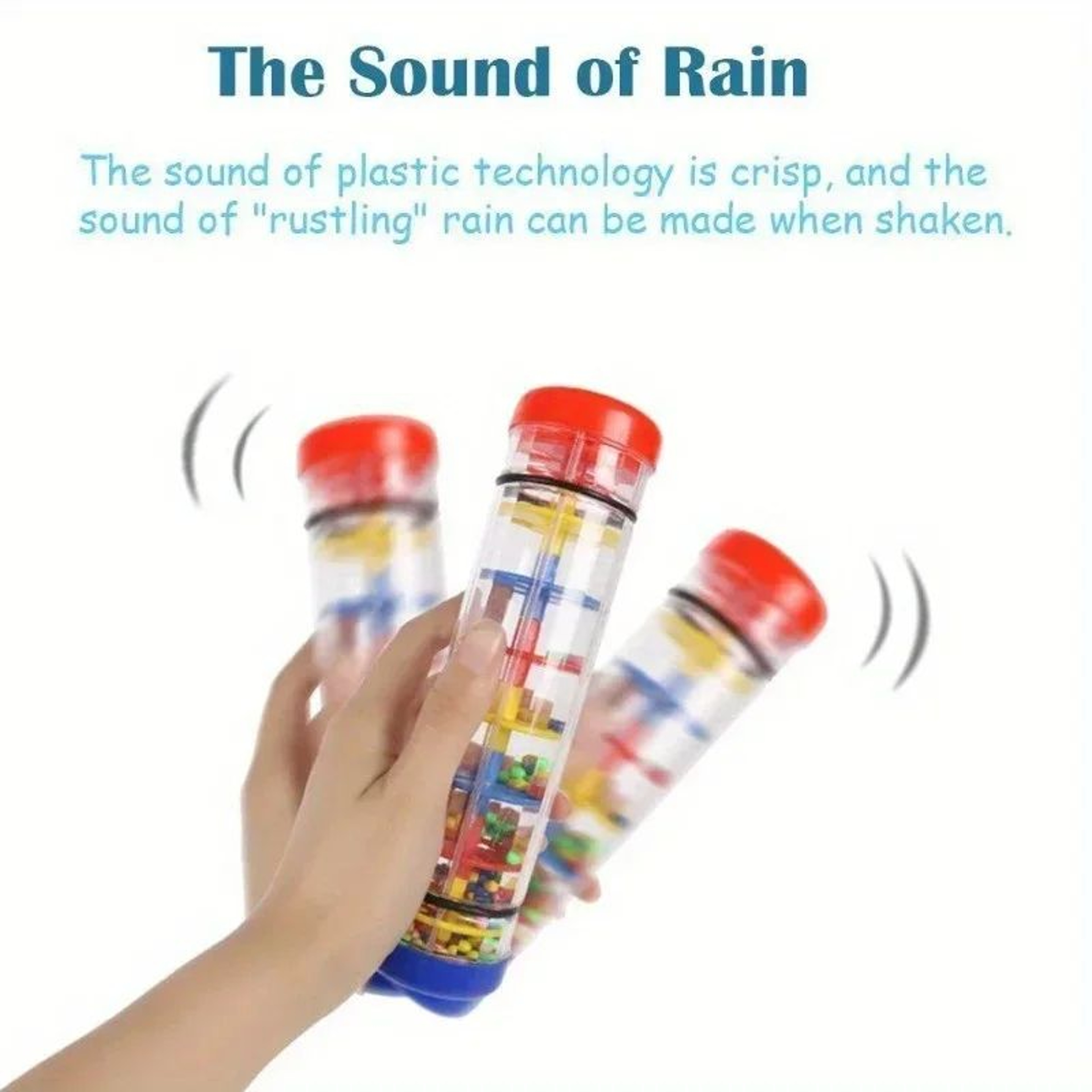 Wooden Rainmaker Montessori Sensory Musical Toy For Babies  Toddlers 1
