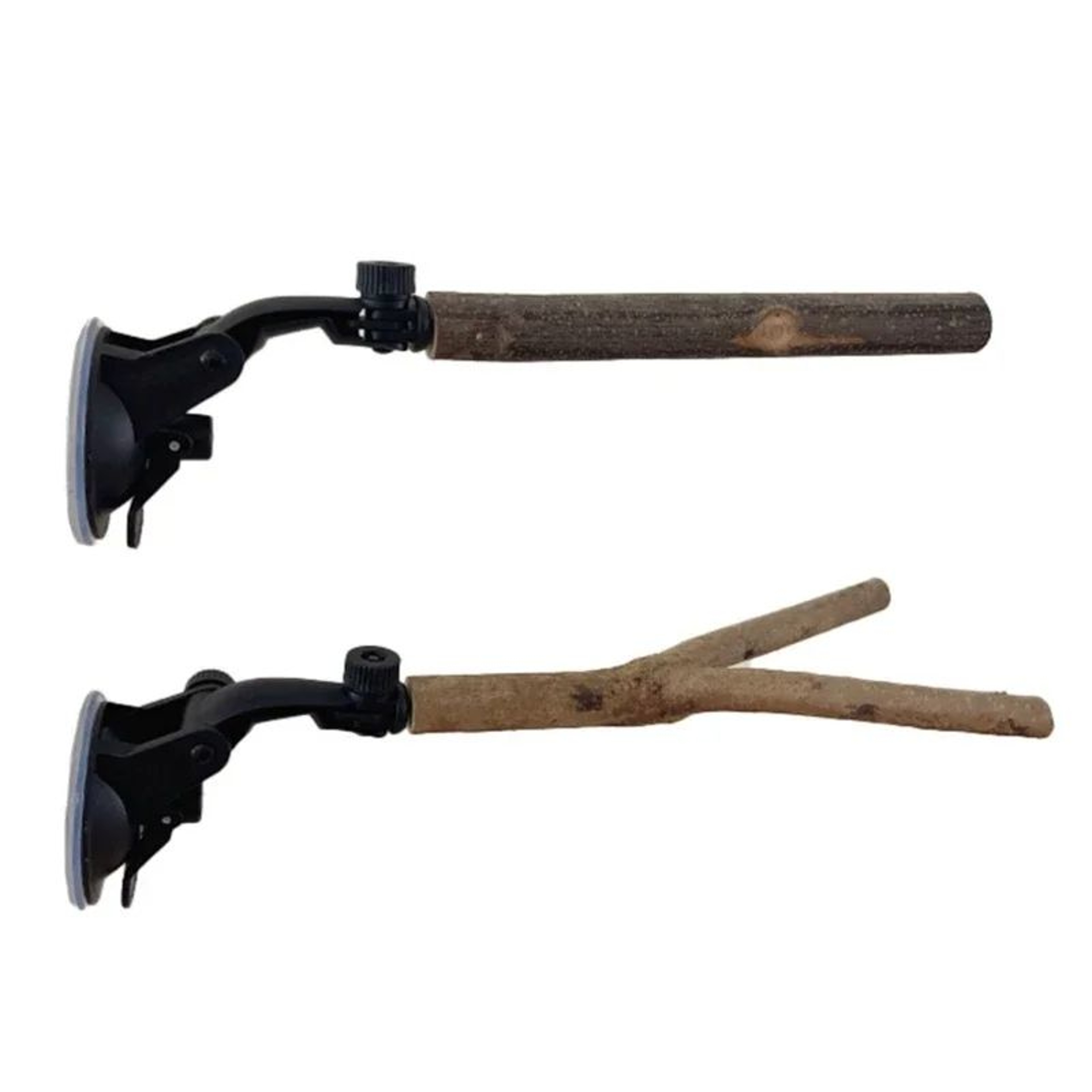 Suction Cup Window Bird Perch Stand  Natural Wood Parrot Perch For Shower Travel  Training 1