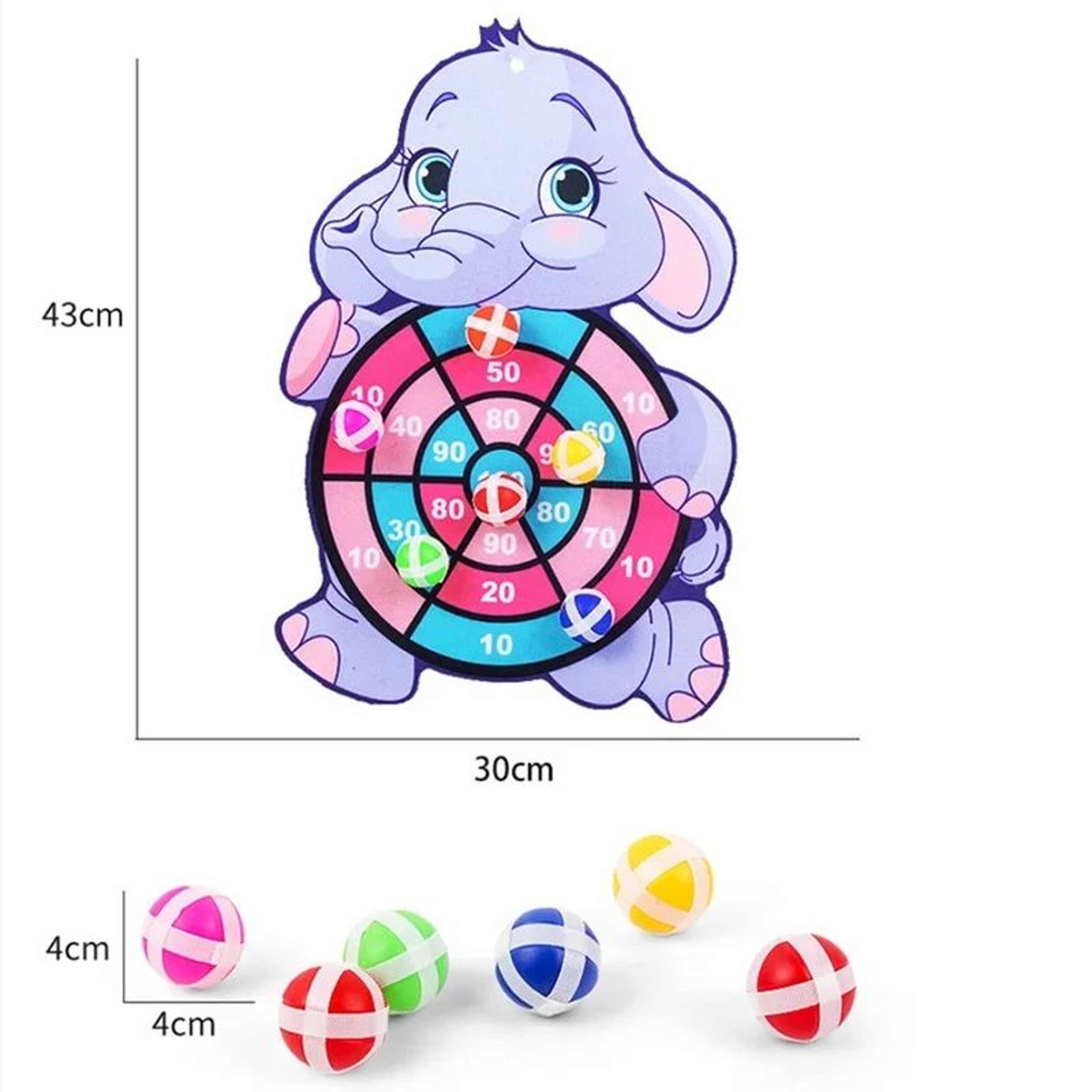 ActivePlay Montessori Sticky Ball Target Game  Kids Dart Board Set For Indoor  Outdoor Fun 5