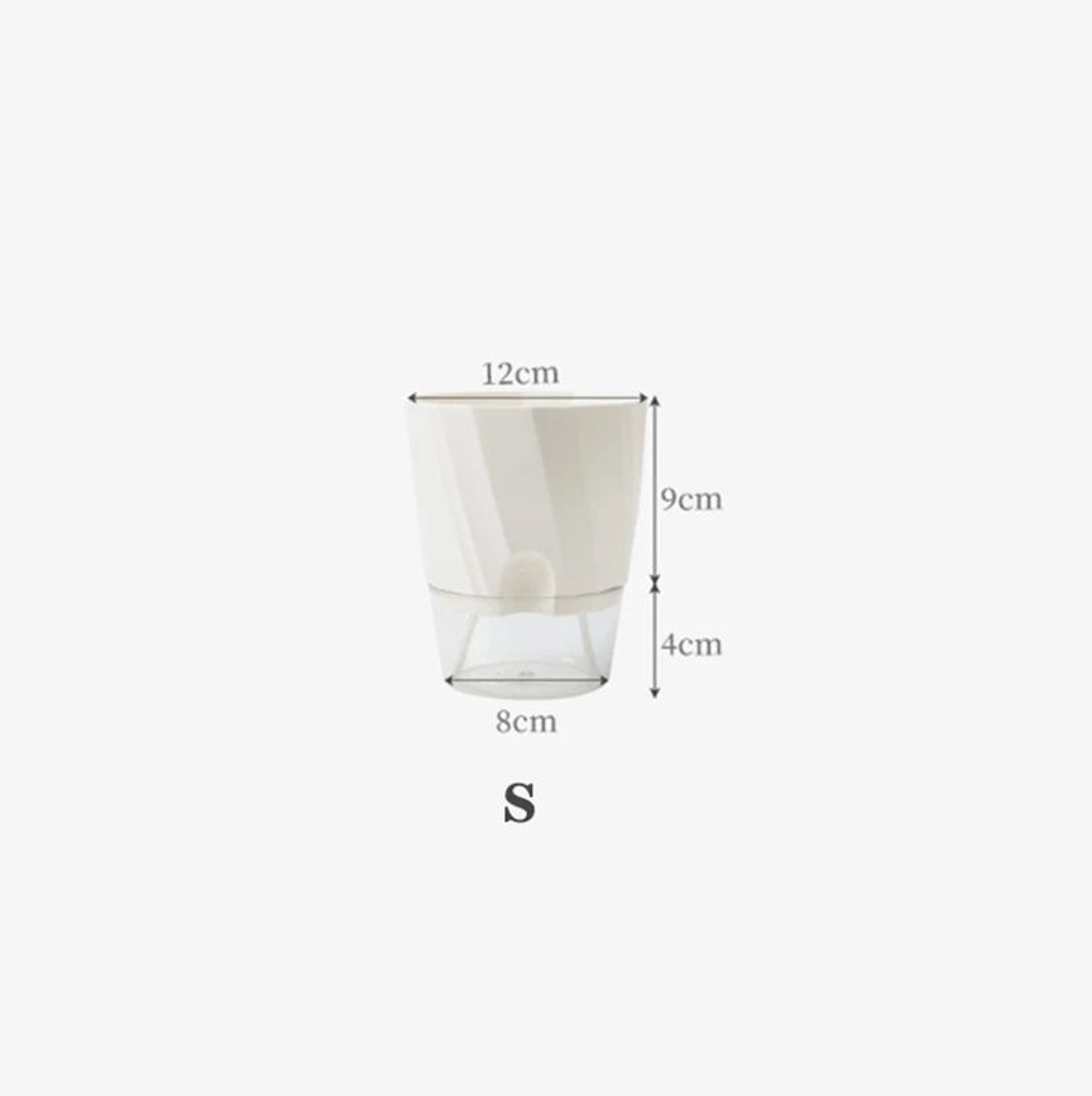 SmartGrow Transparent Self Watering Planter  Hydroponic Flower Pot  Automatic WaterAbsorbing Indoor 6