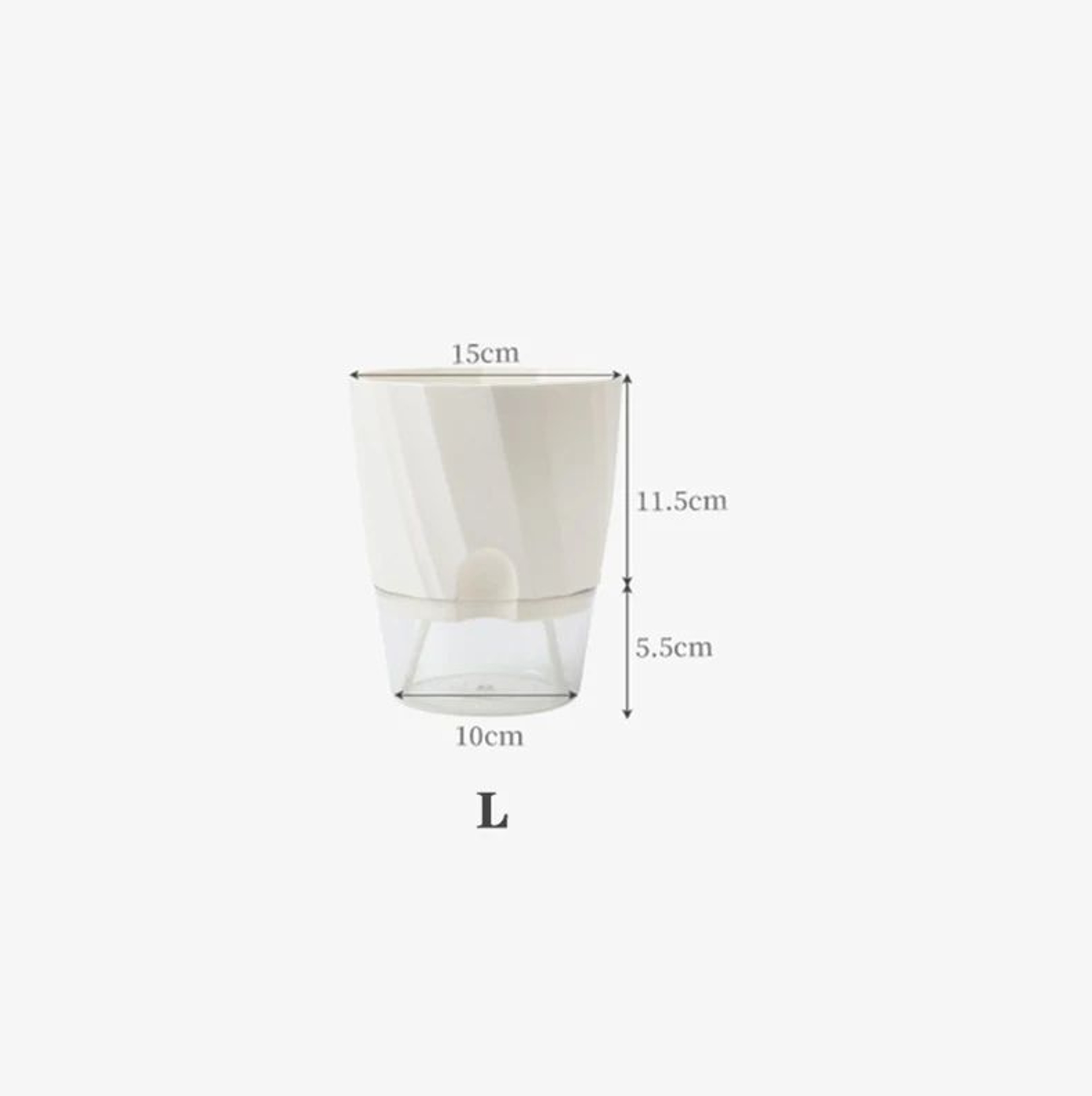 SmartGrow Transparent Self Watering Planter  Hydroponic Flower Pot  Automatic WaterAbsorbing Indoor 7