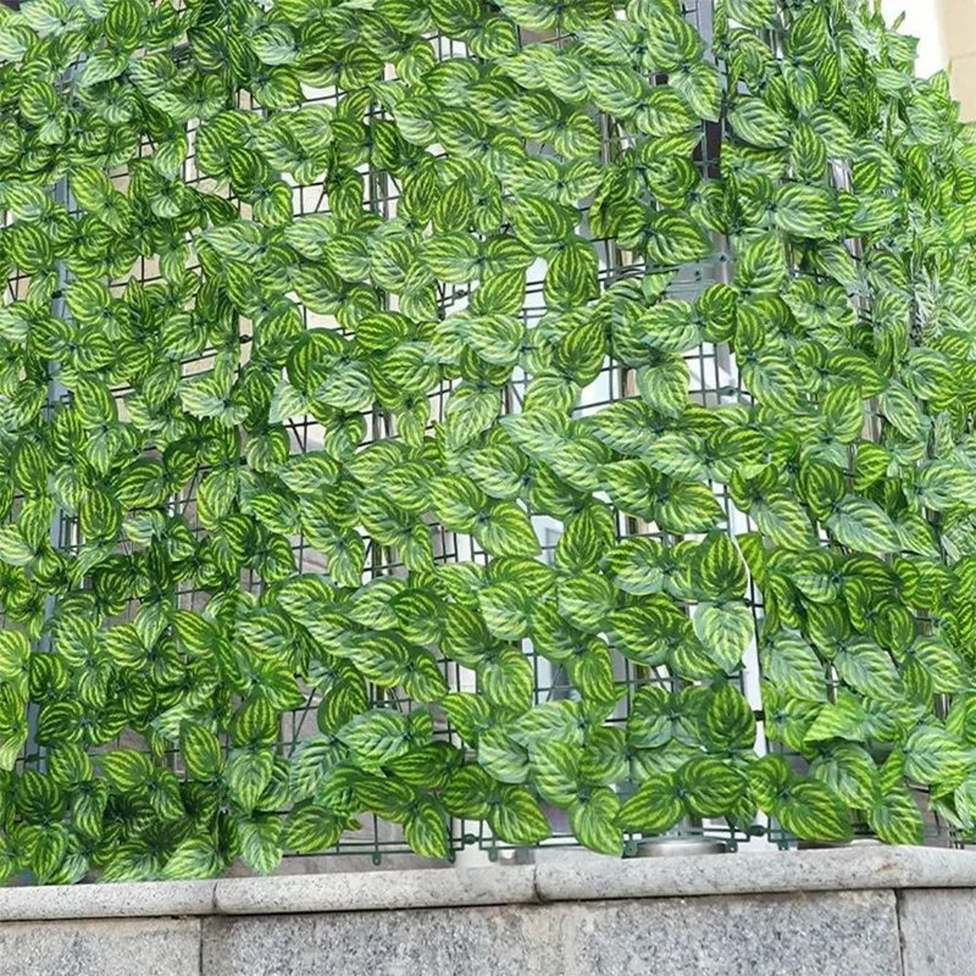 LushView Artificial Green Leaf Privacy Fence For Balcony  Garden 3