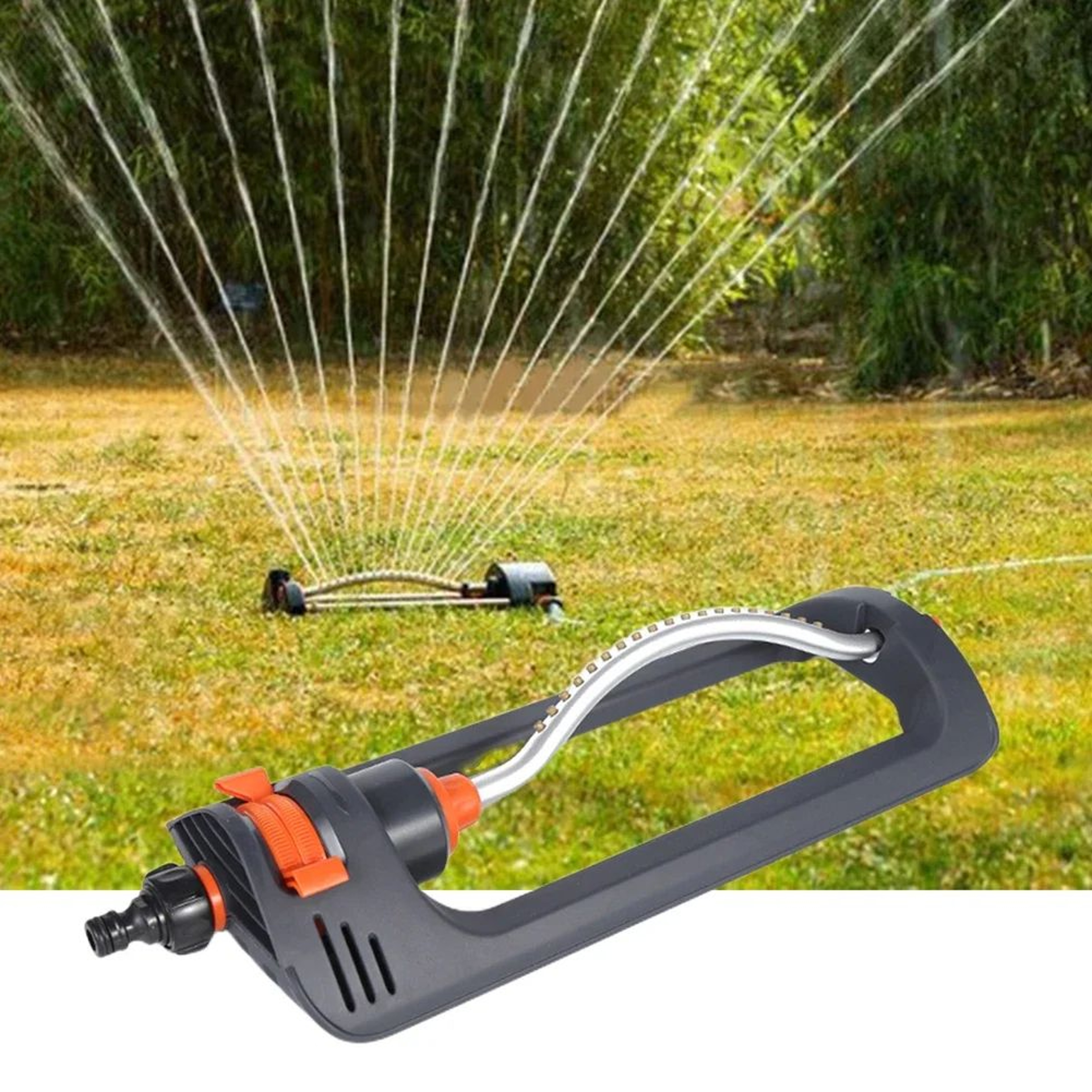 4Mode Oscillating Lawn Sprinkler With 19 Nozzles For WideCoverage Yard  Garden Watering 1