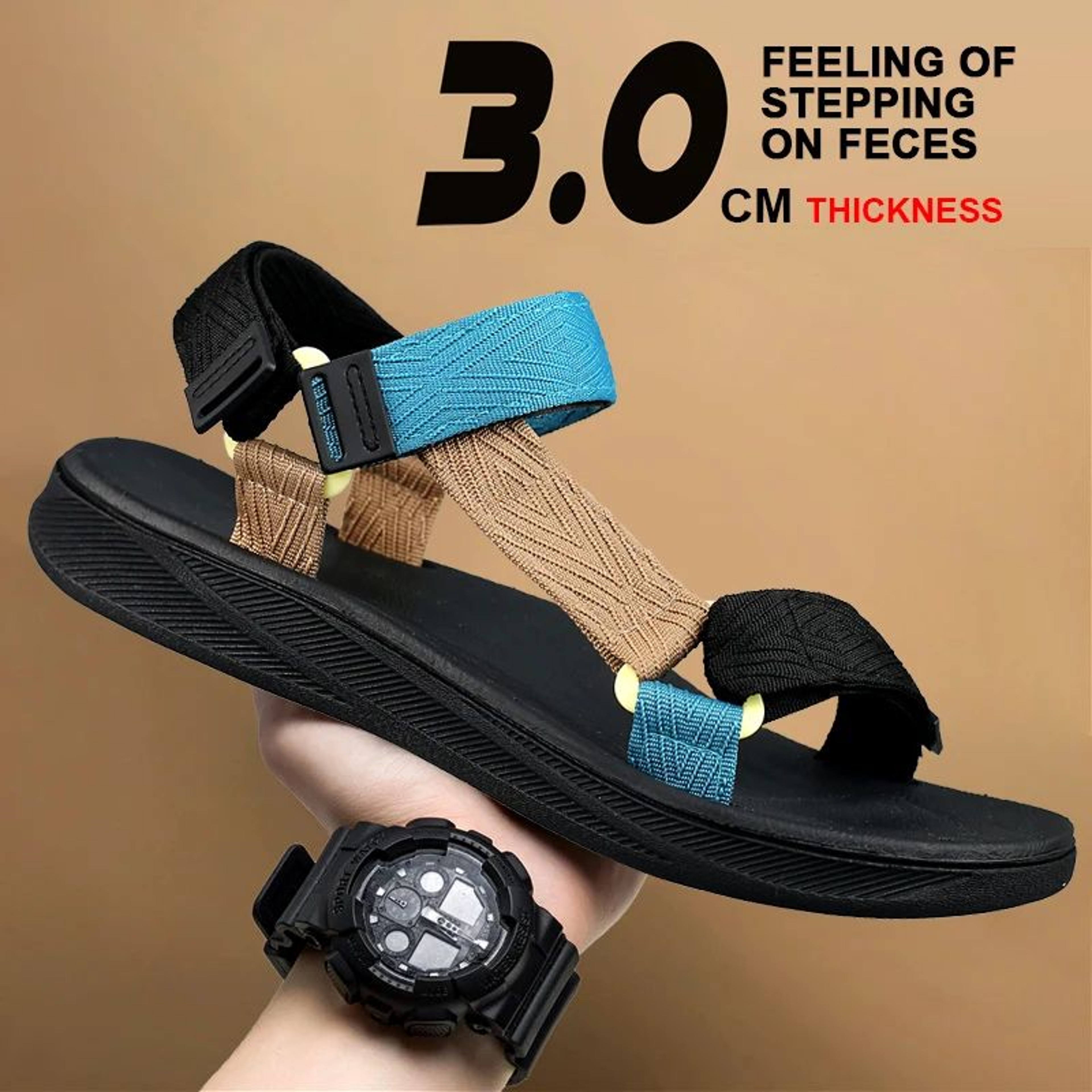 Mens Water Sandals With Arch Support  Non Slip Beach Gladiator Sandals 1