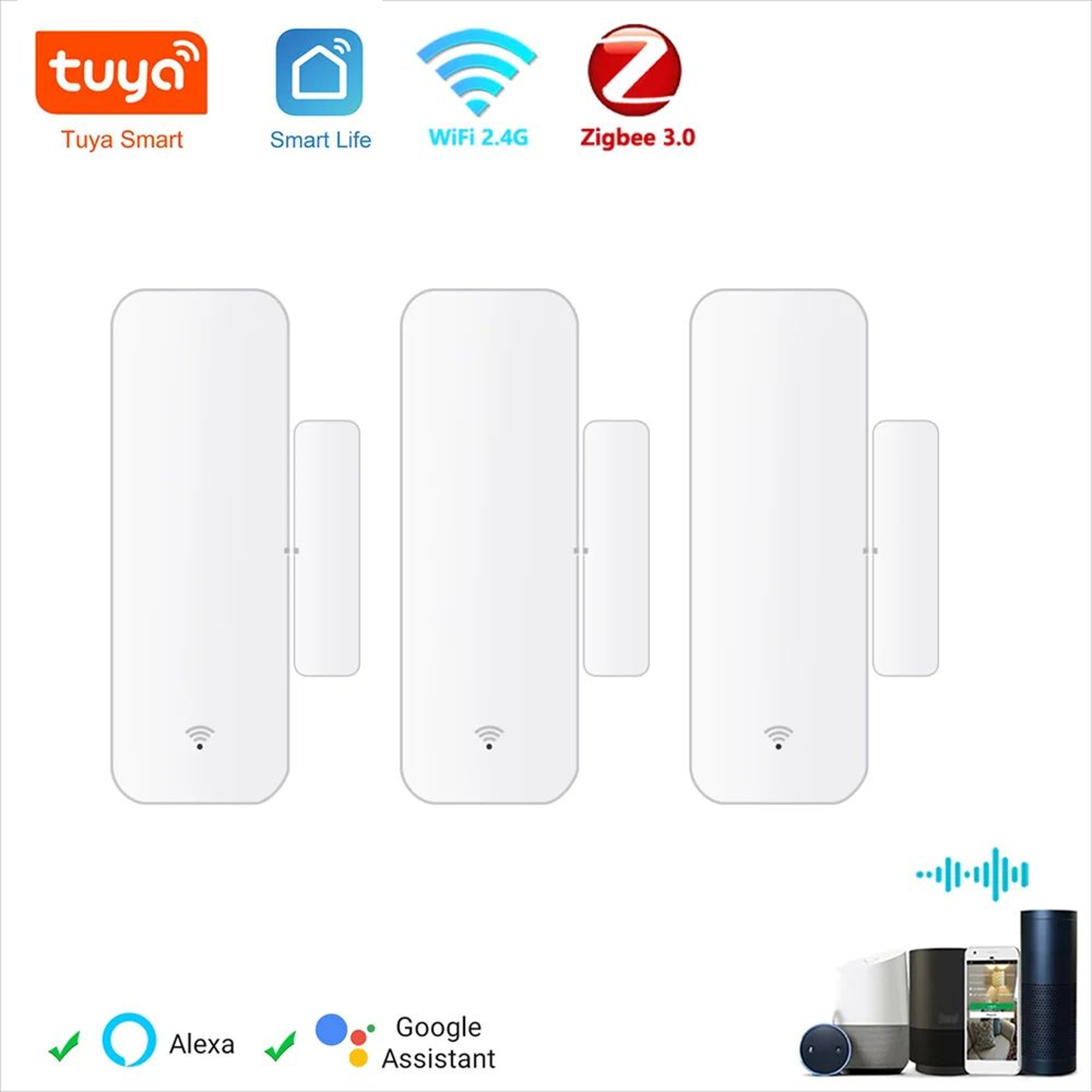 Smart WiFi Zigbee Door Sensor For Home Security  Automation 0