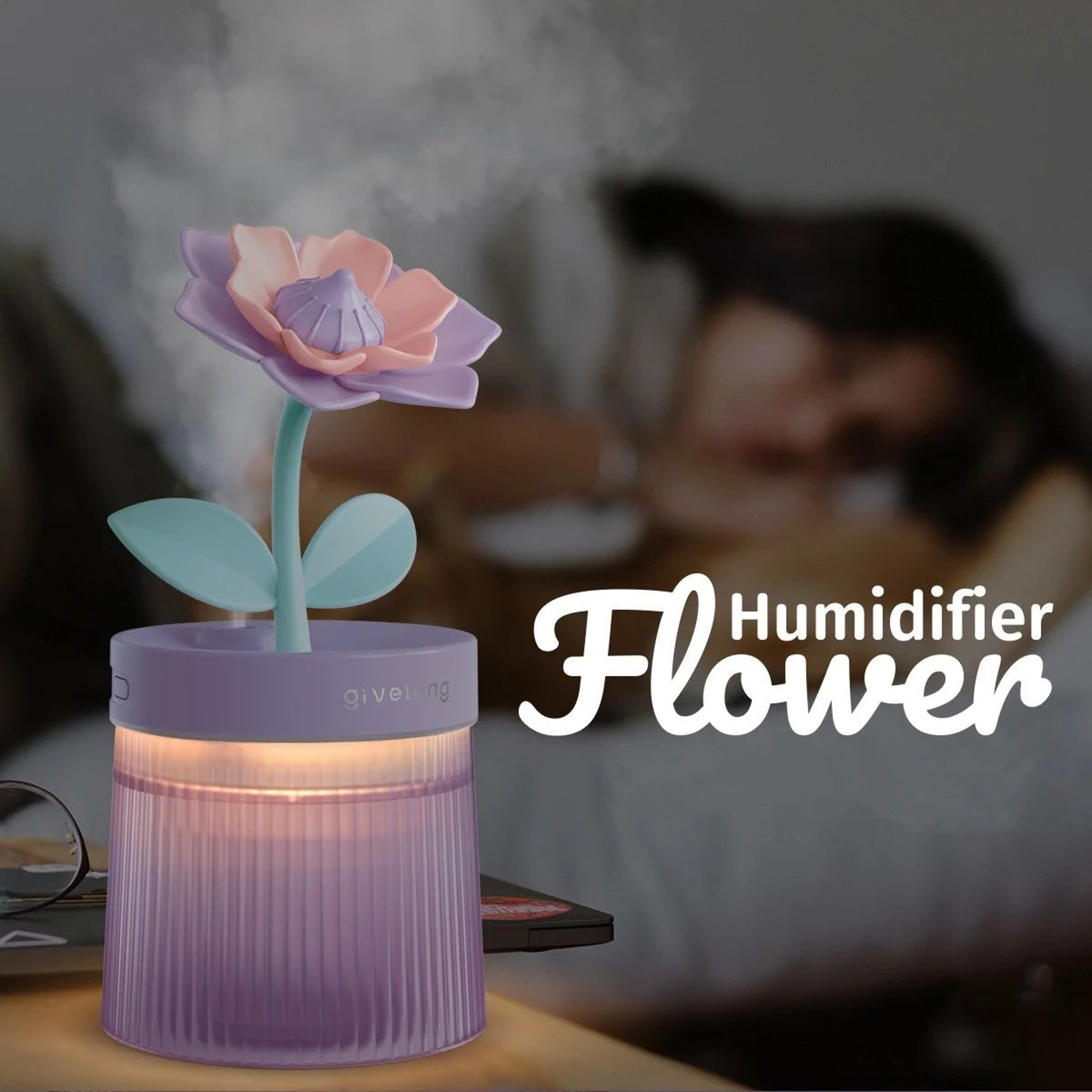 Compact Ultrasonic Portable USB Humidifier  Cool Mist Aroma Diffuser With Color LED 0