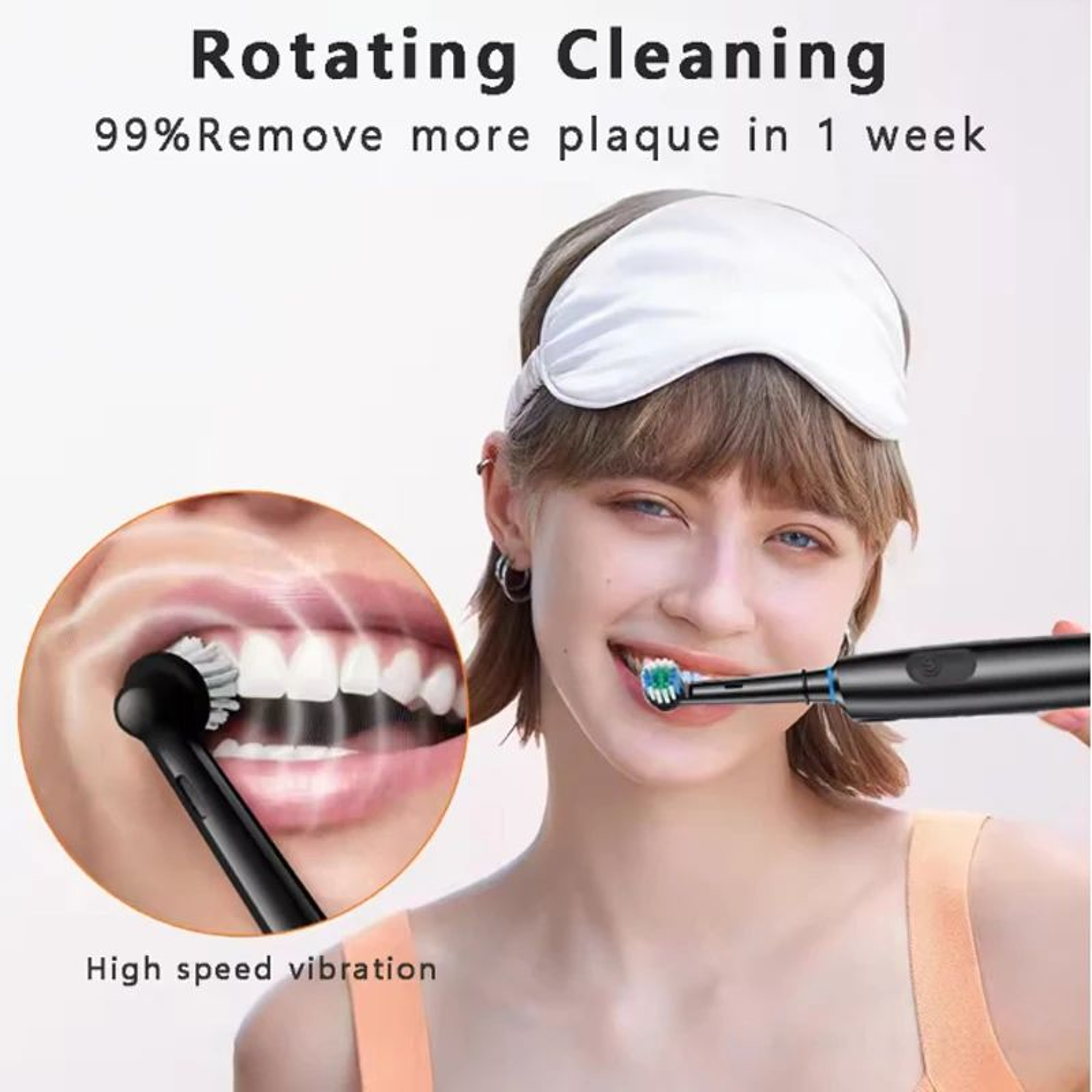 Premium Rotating Rechargeable Electric Toothbrush With 8 Soft Brush Heads  Deep Clean Oral Care For 4