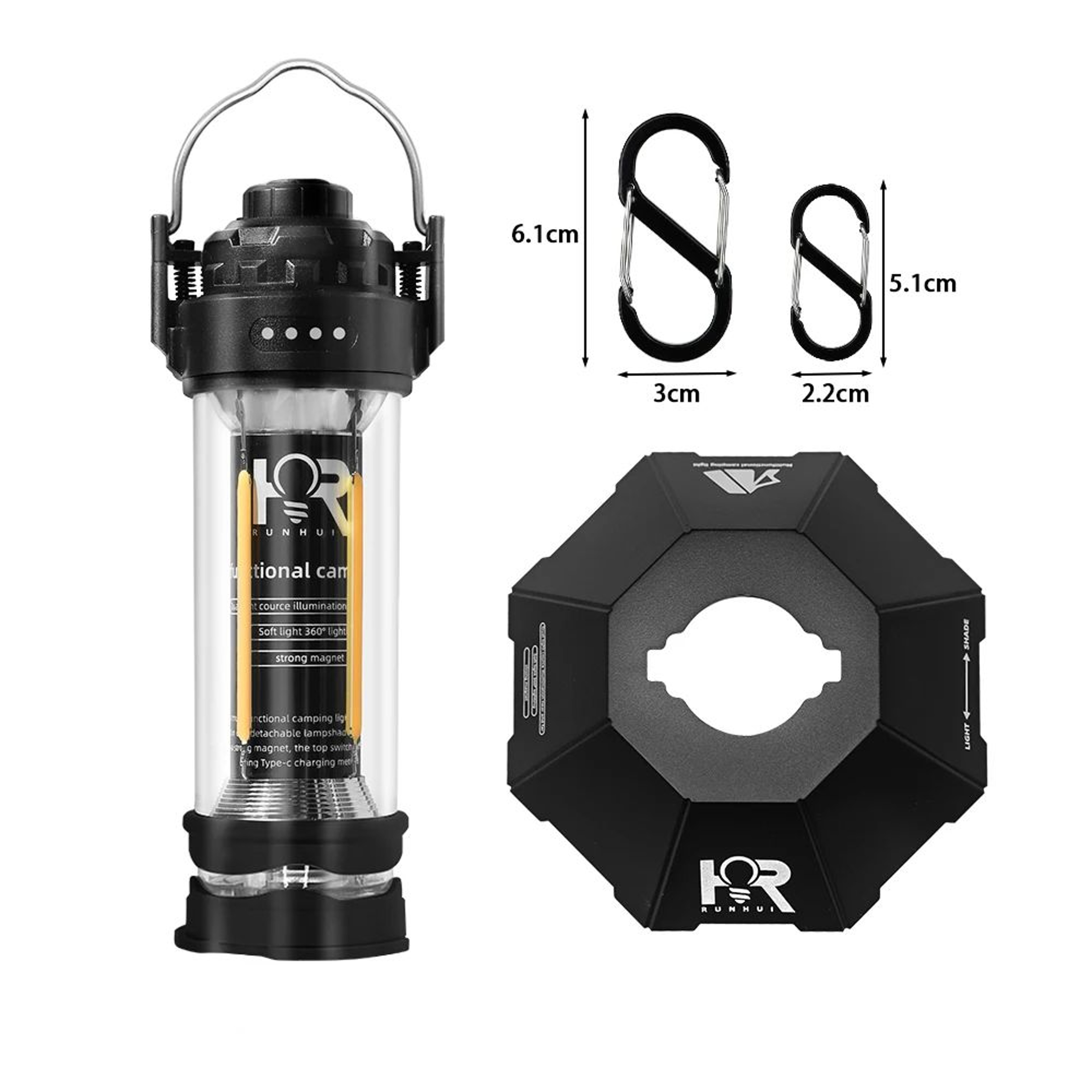 DOTWISE Retro LED Camping Lantern With 3000mAh Rechargeable Battery 7