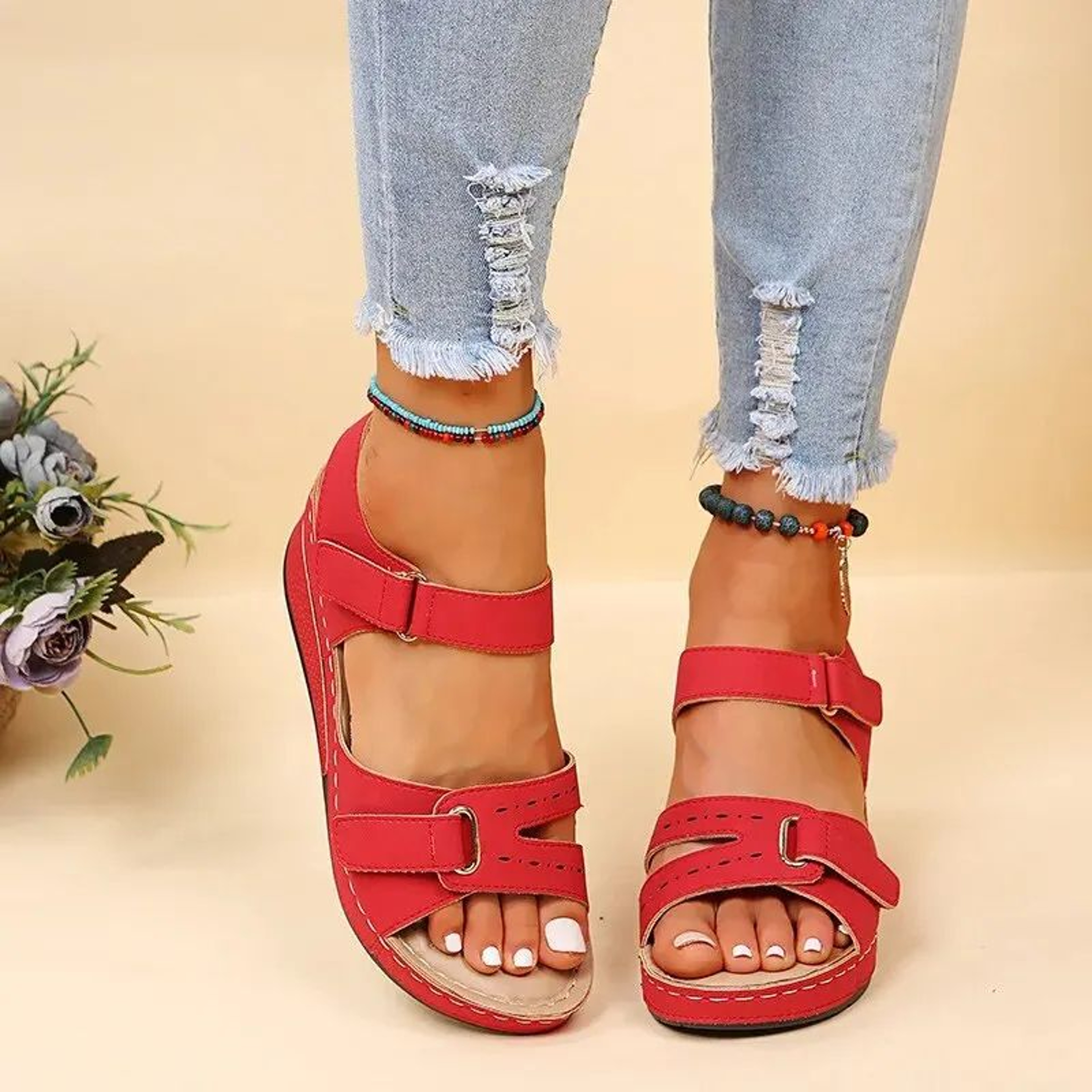 Summer Wedge Sandals For Women  Lightweight Platform Beach Sandals With NonSlip Comfort 4