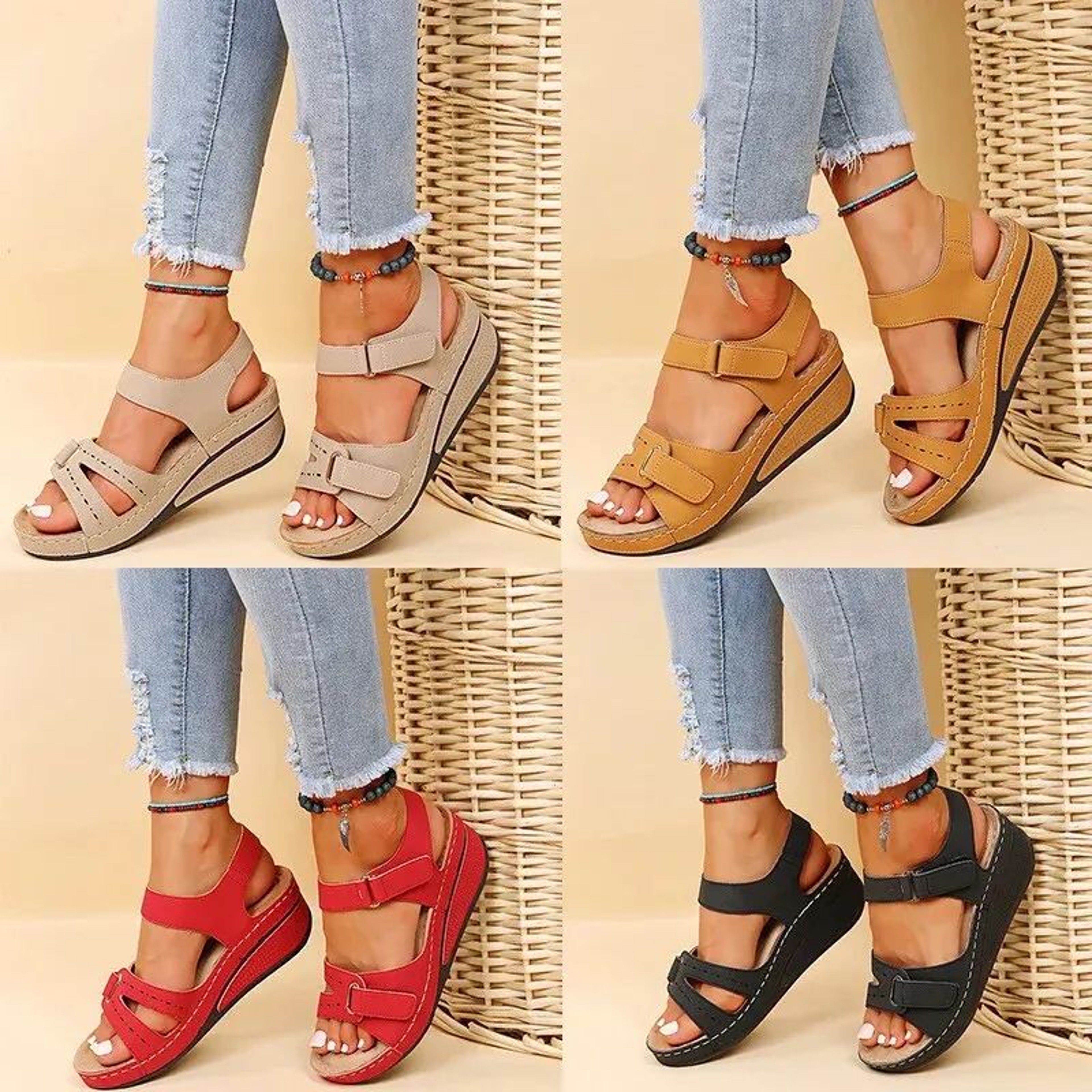 Summer Wedge Sandals For Women  Lightweight Platform Beach Sandals With NonSlip Comfort 5