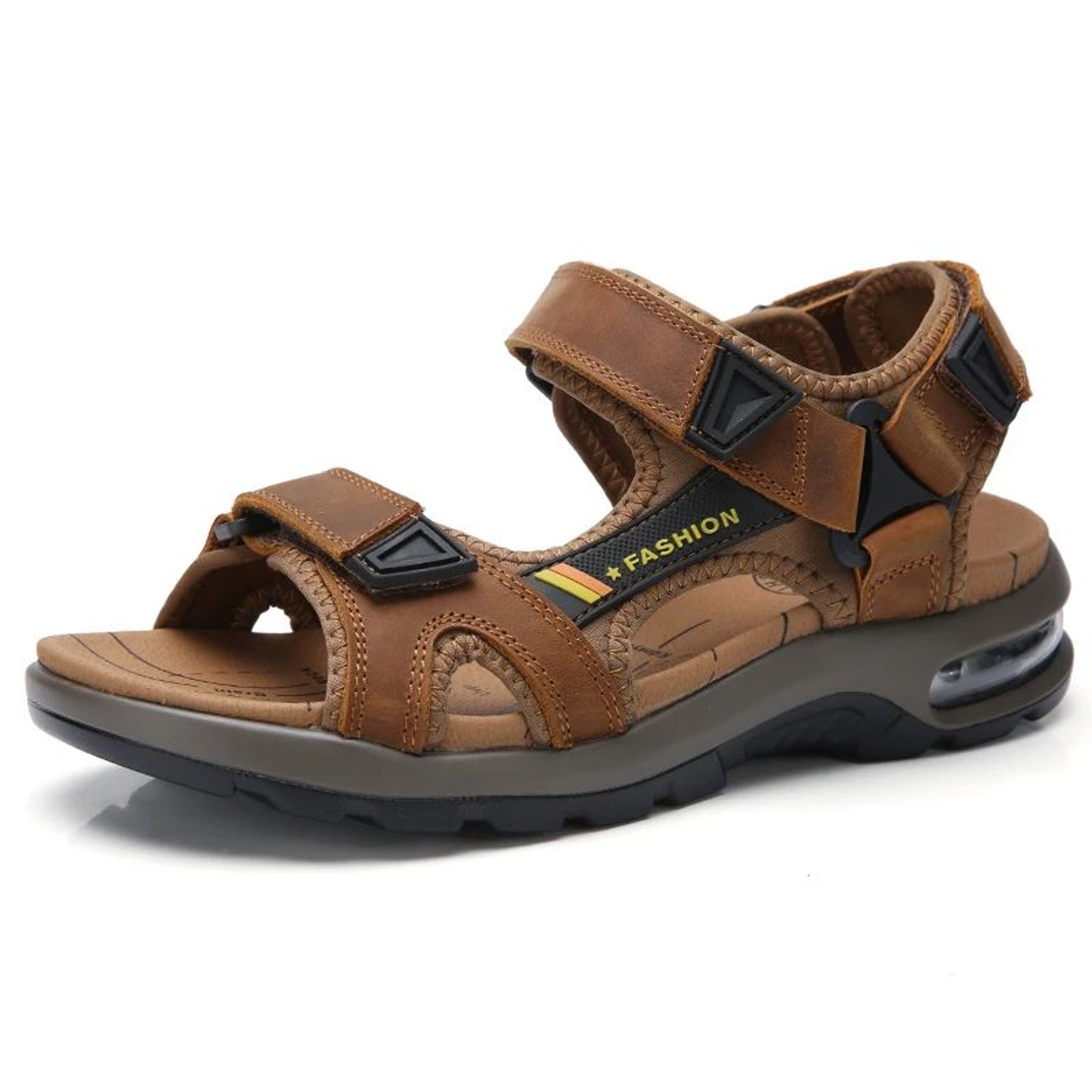 Premium Mens Leather Roman Sandals  Classic Comfortable Beach  Outdoor Footwear 0