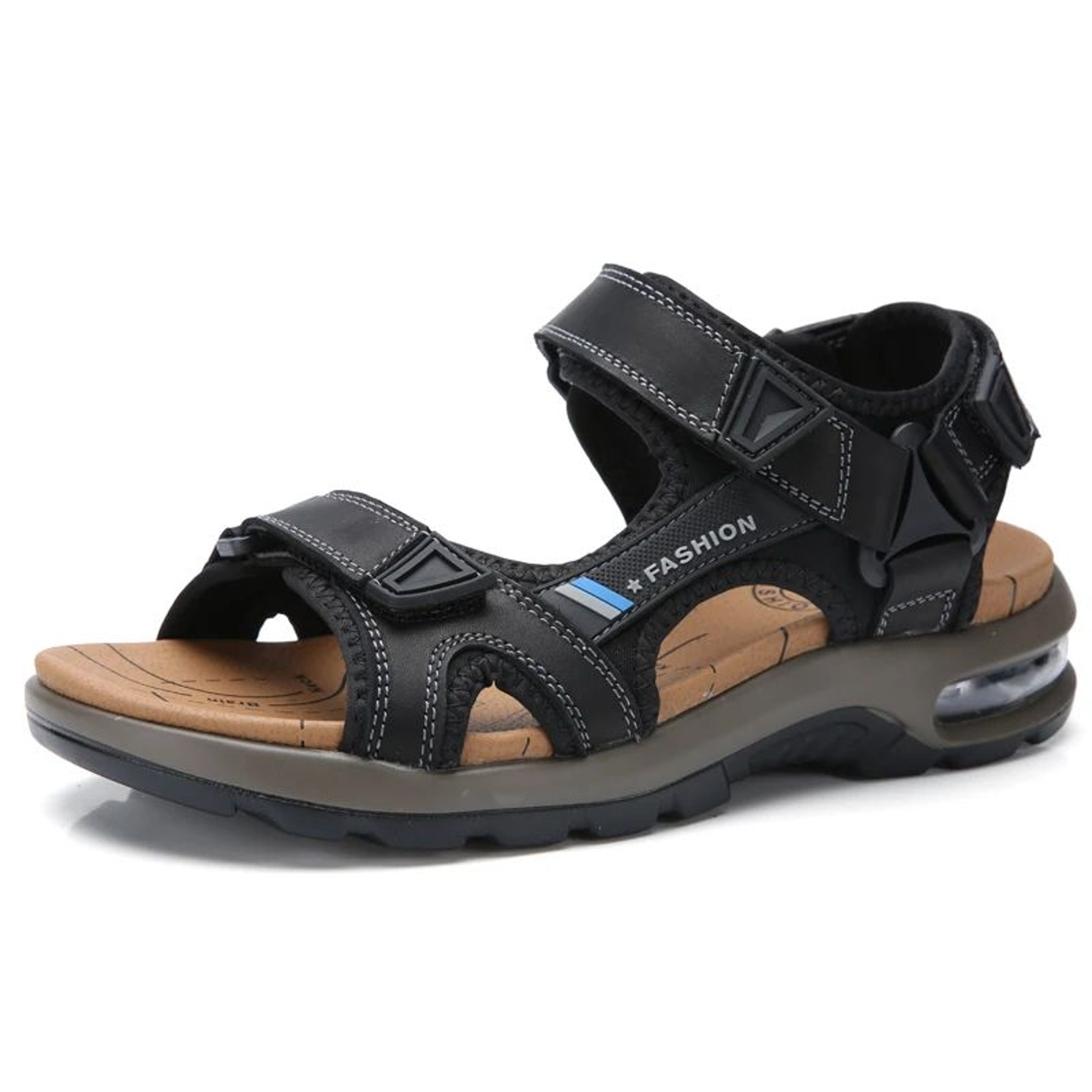 Premium Mens Leather Roman Sandals  Classic Comfortable Beach  Outdoor Footwear 1