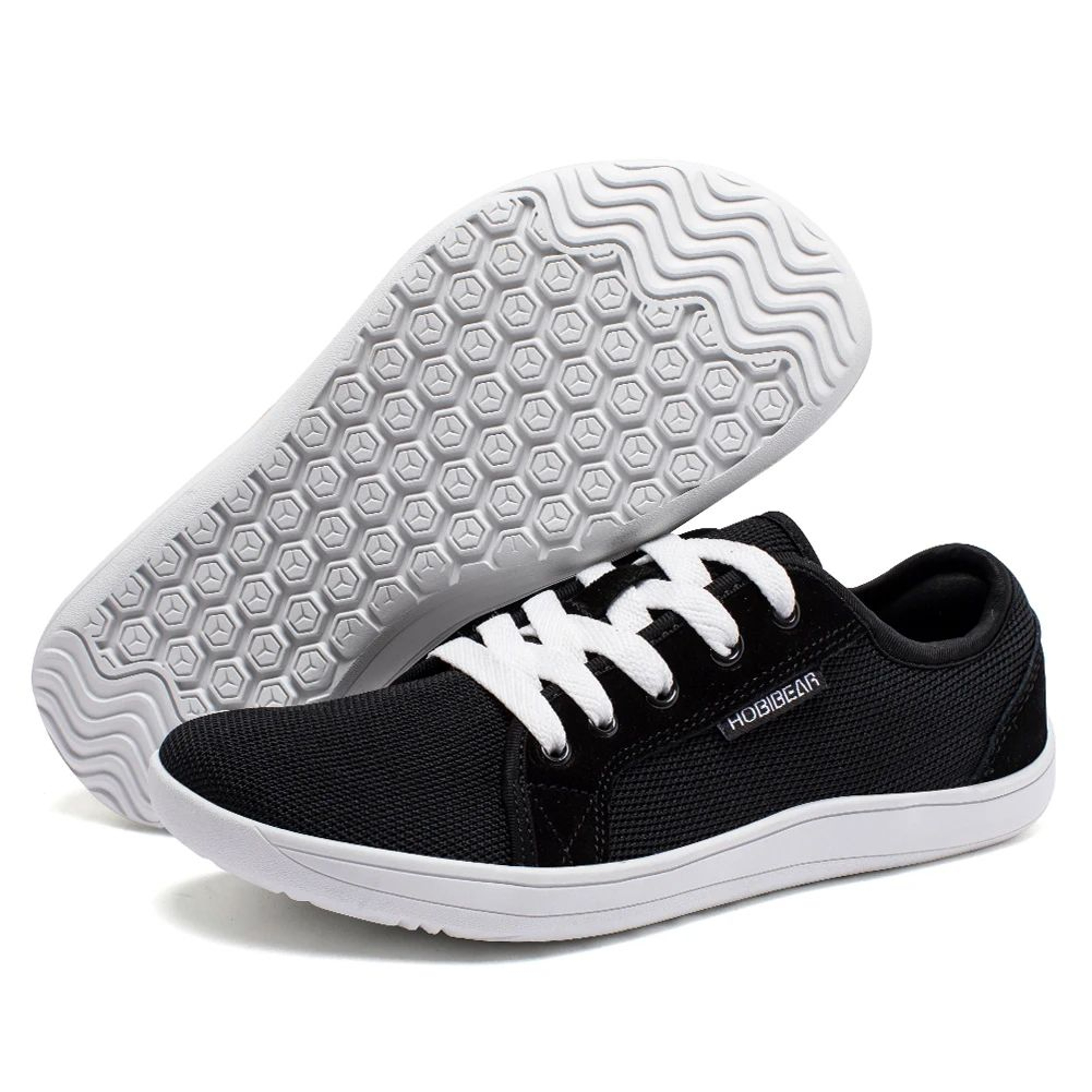 HOBIBEAR Wide Toe Box Barefoot Shoes  Zero Drop Trail  Minimalist Walking Sneakers Unisex 5