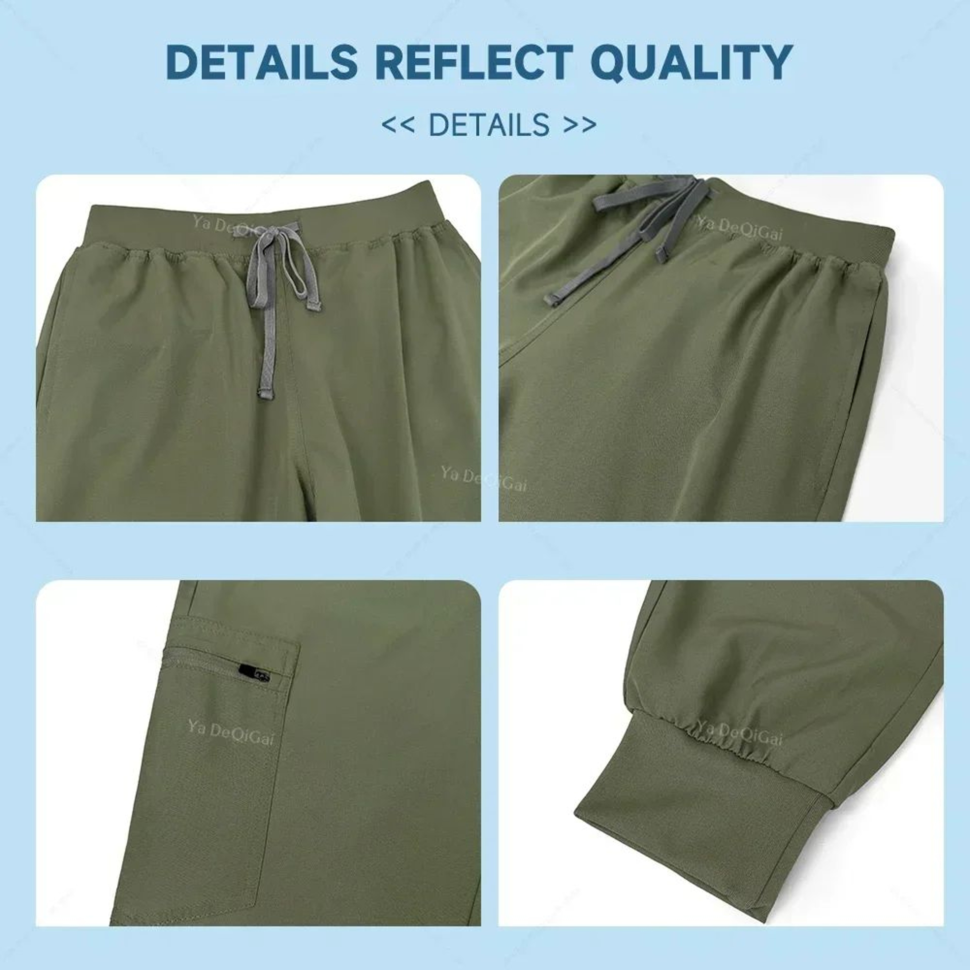Stretch Nursing Scrubs Set For Women  Breathable Medical Scrubs Top  Jogger Pants 5